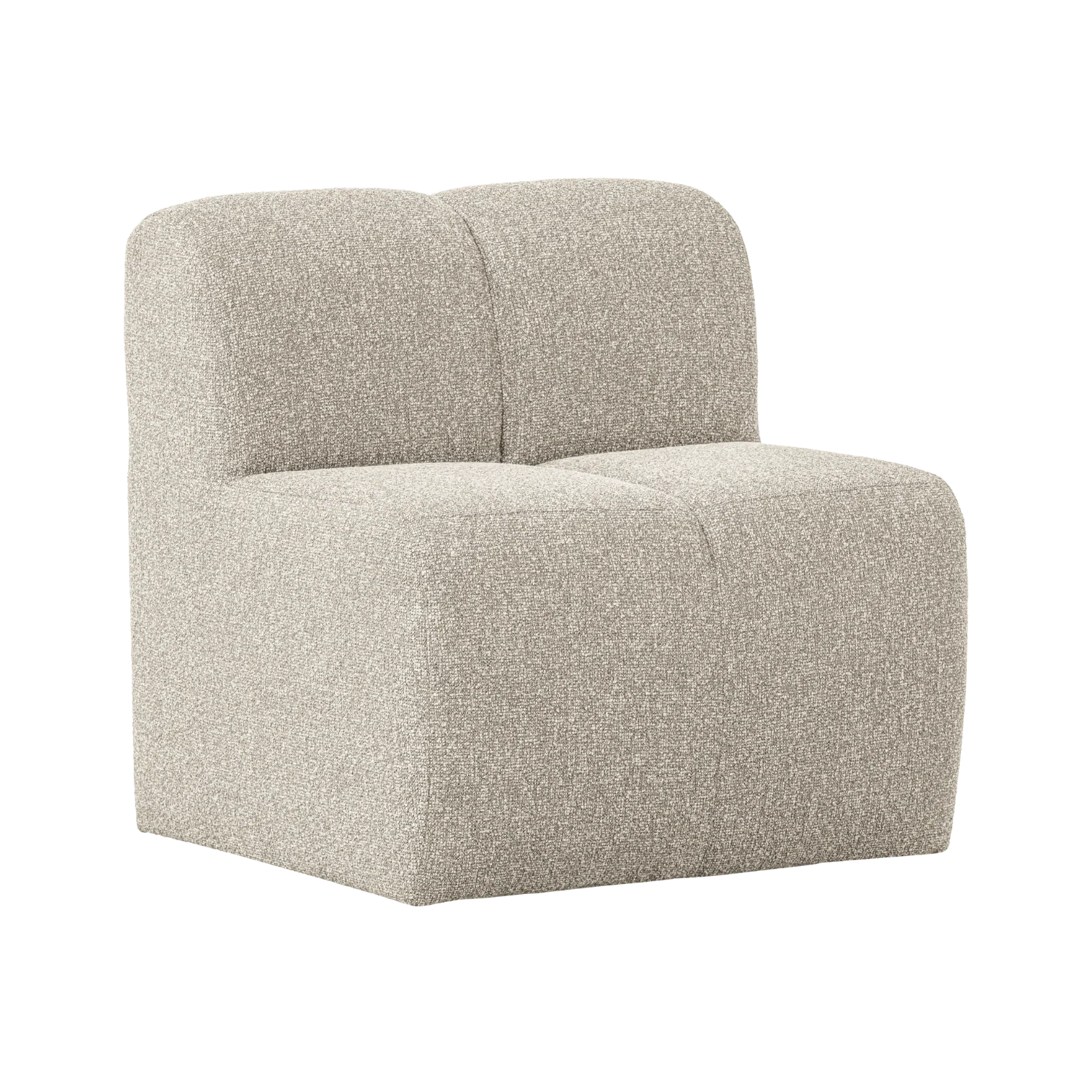 Fotel / moduł MOJO BENCH beżowy melanż boucle