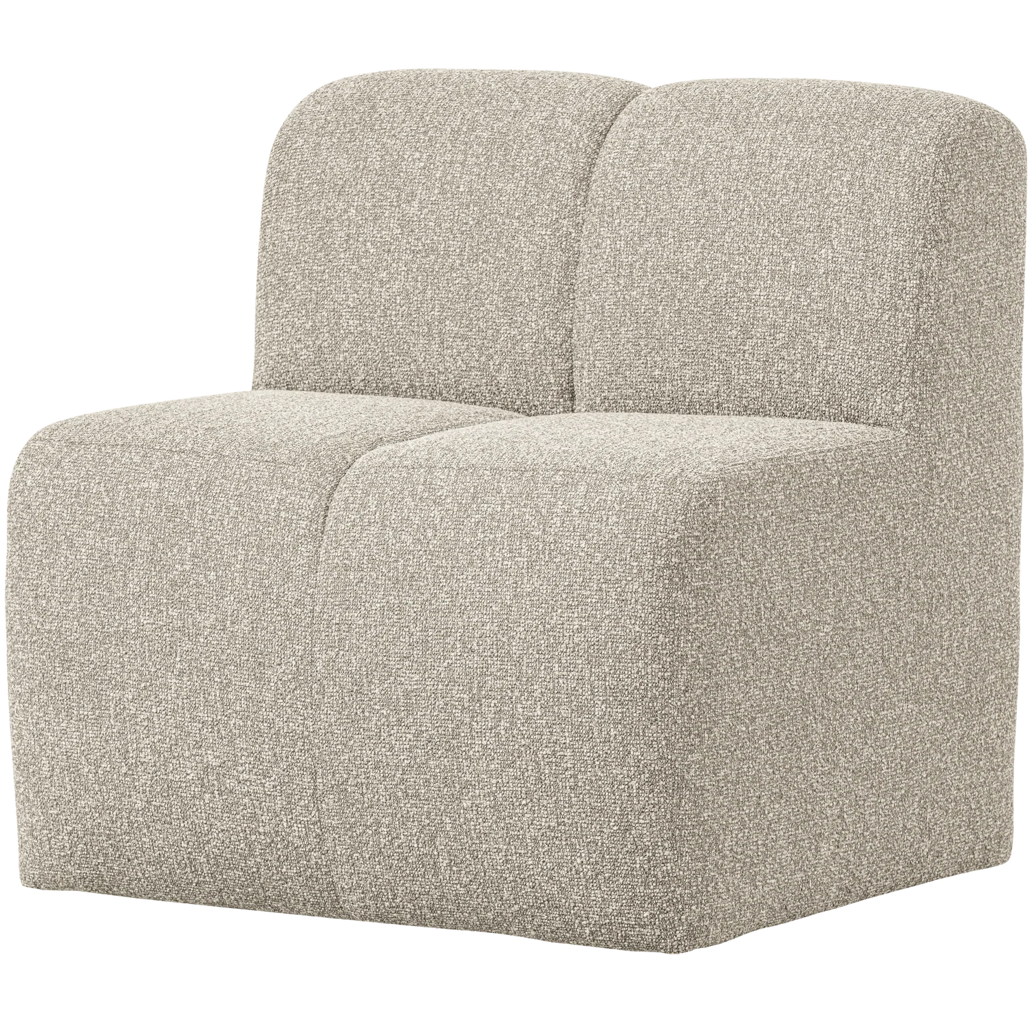 Fotel / moduł MOJO BENCH beżowy melanż boucle - Image 5