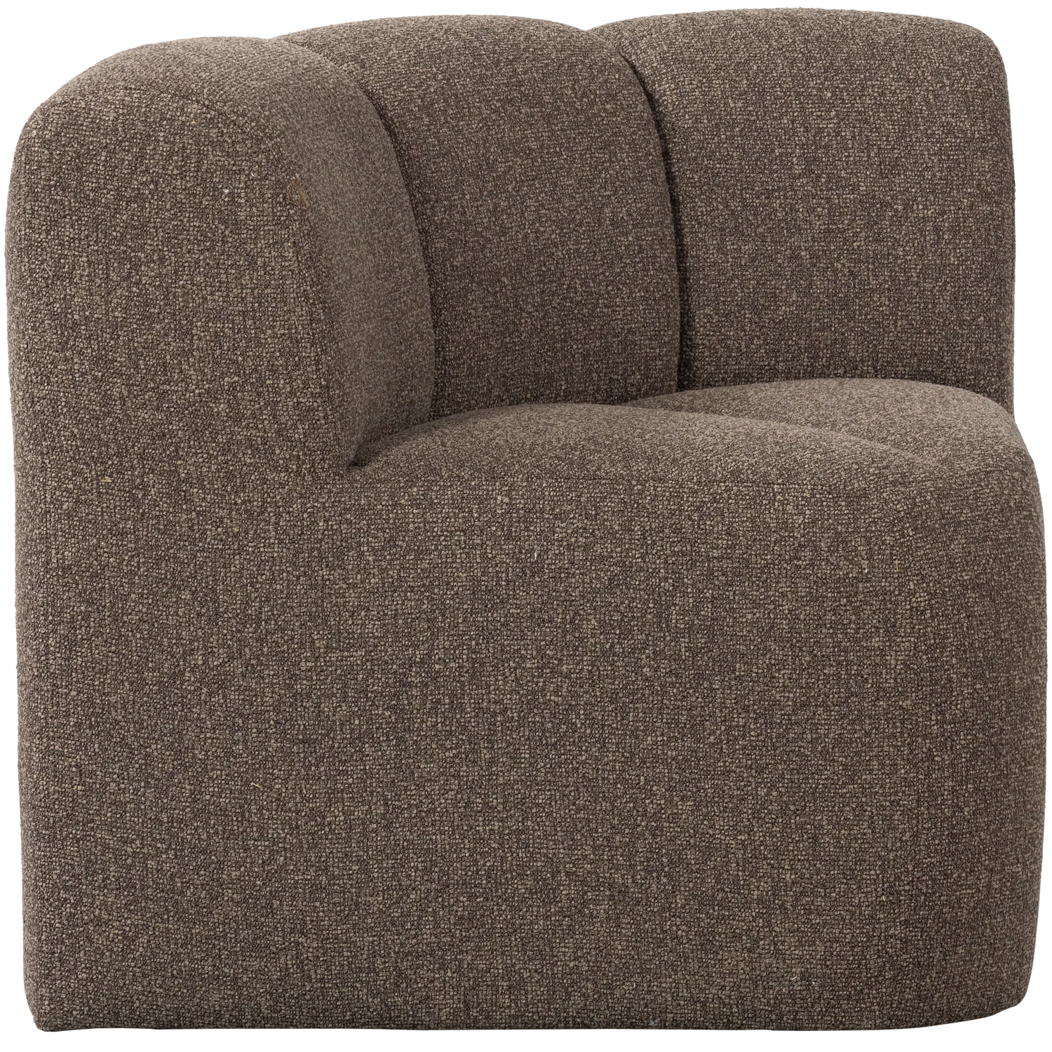 Sofa modułowa MOJO BENCH - element narożny brązowy melanż boucle - Image 5