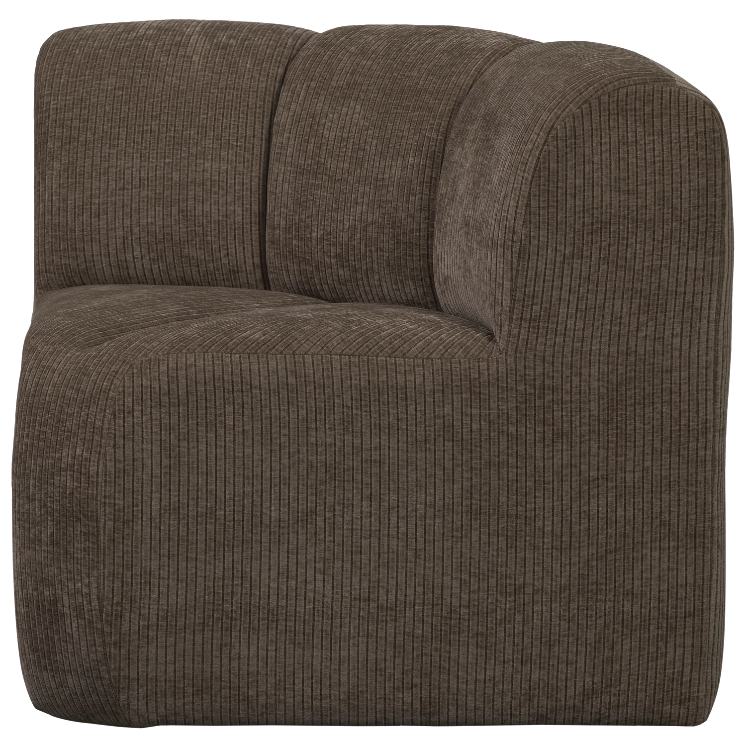 Sofa modułowa MOJO BENCH - element narożny brązowy sztruks - Image 3
