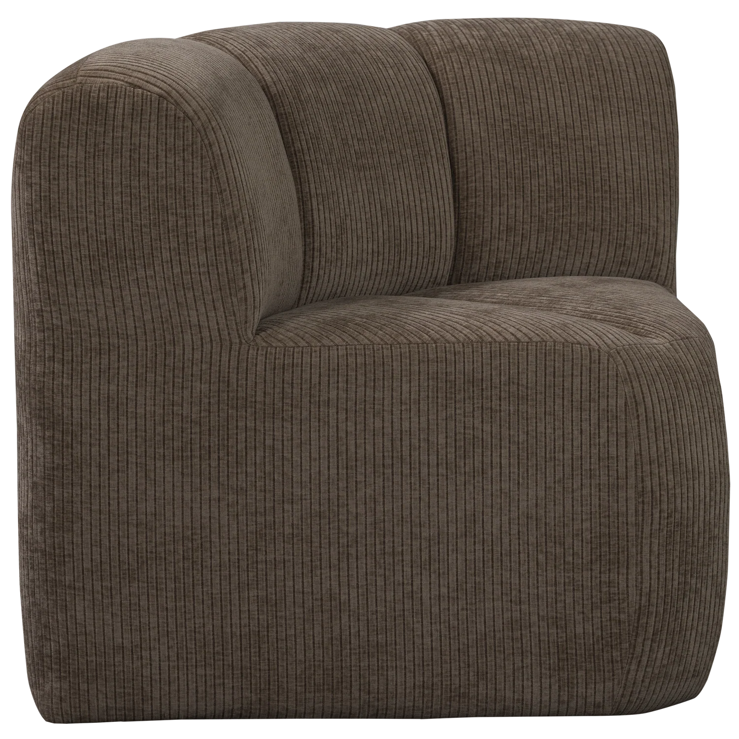 Sofa modułowa MOJO BENCH - element narożny brązowy sztruks - Image 5