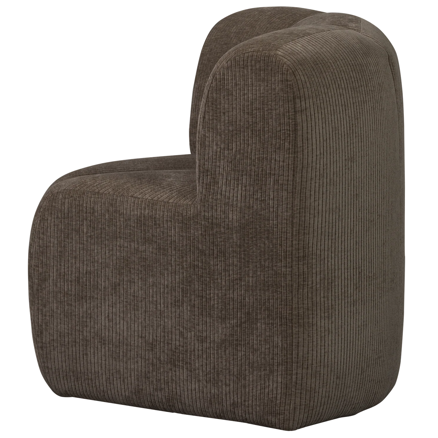 Sofa modułowa MOJO BENCH - element narożny brązowy sztruks - Image 6