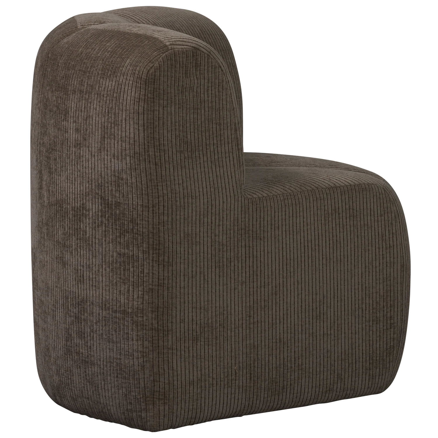 Sofa modułowa MOJO BENCH - element narożny brązowy sztruks - Image 7