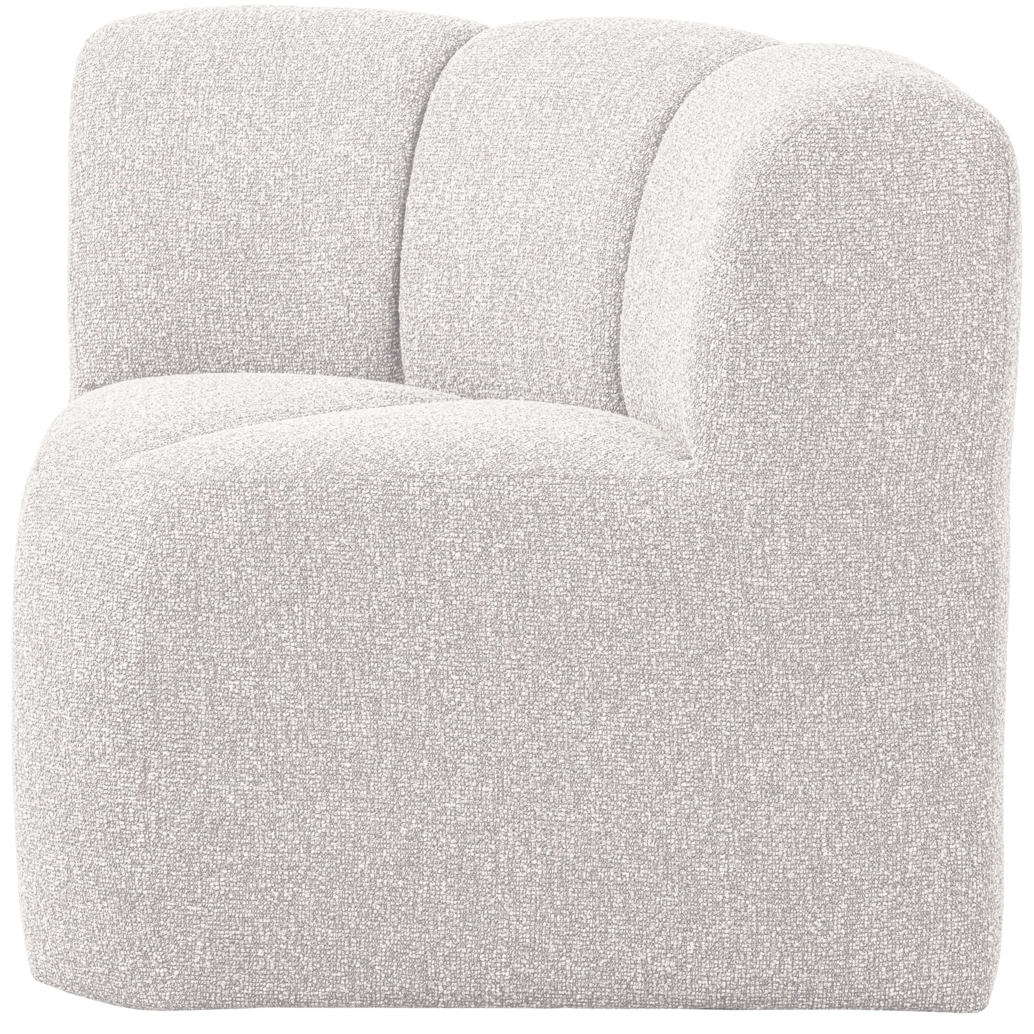 Sofa modułowa MOJO BENCH - element narożny ecru melanż boucle - Image 3