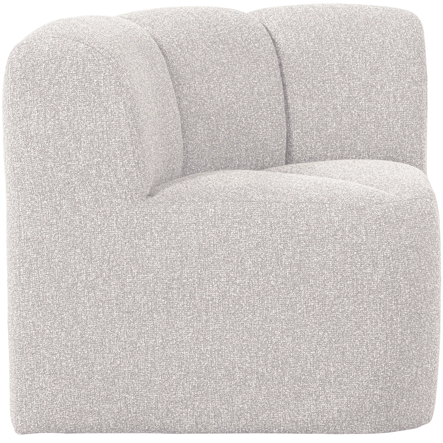 Sofa modułowa MOJO BENCH - element narożny ecru melanż boucle - Image 5