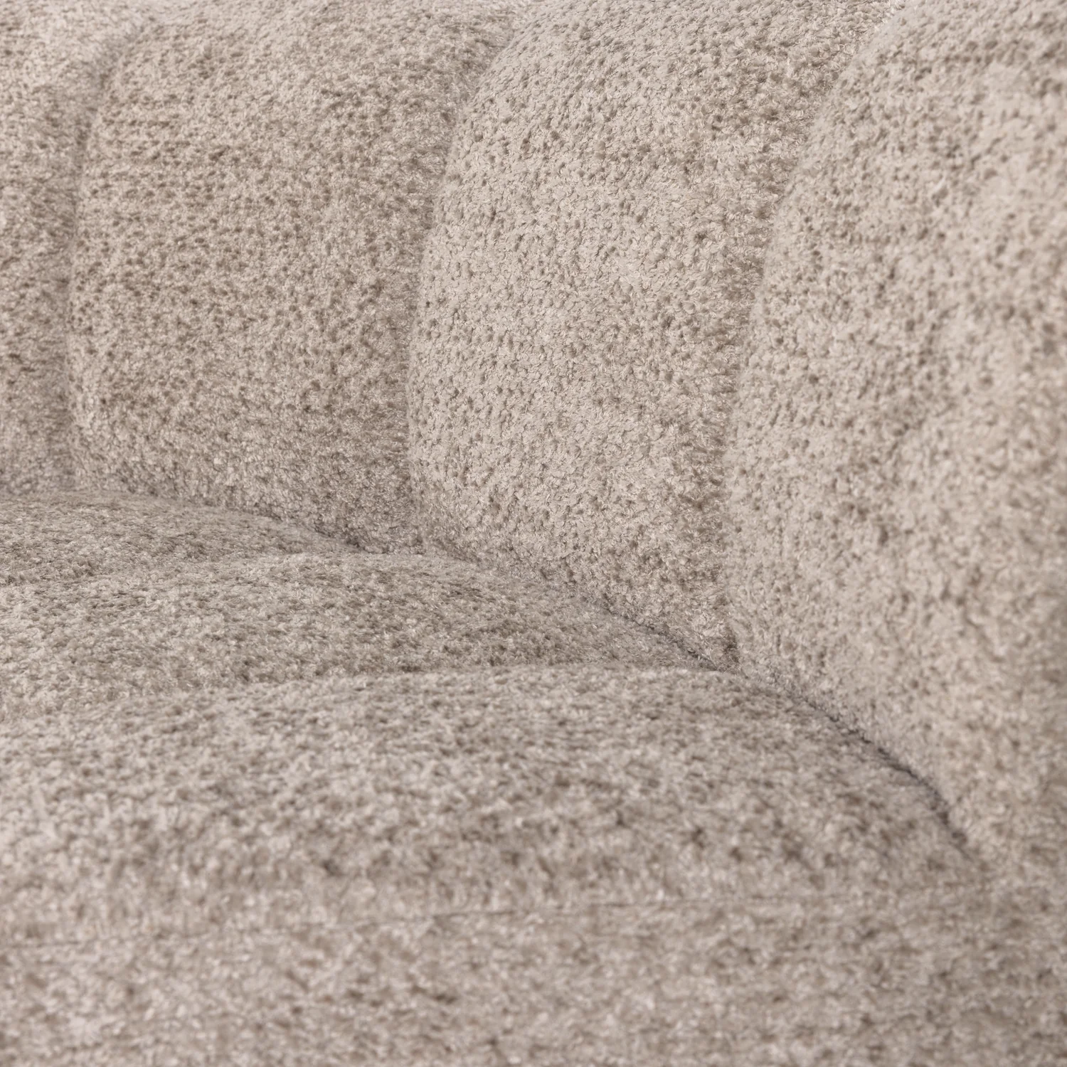 Sofa modułowa MOJO BENCH - element narożny półokrągły piaskowy baranek - Image 2