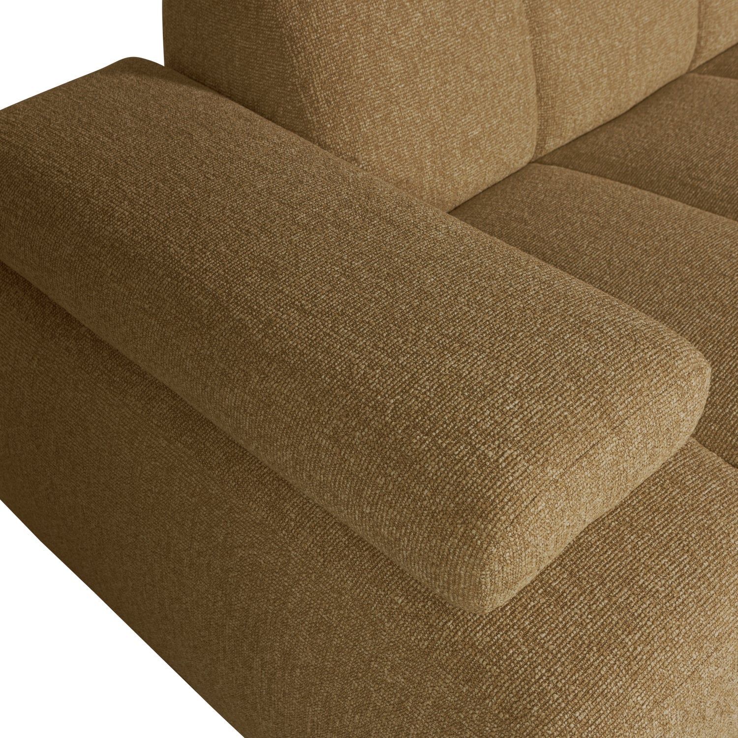Sofa modułowa MOJO - element 1,5-osobowy lewostronny ciemny miodowy bouclé - Image 2