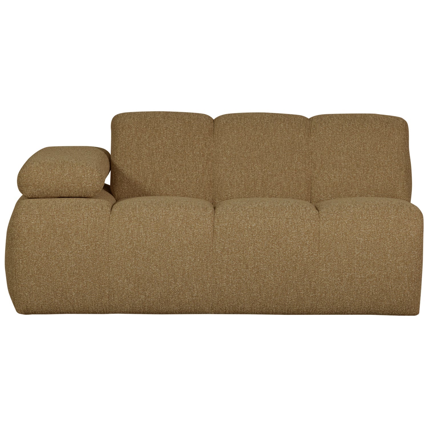 Sofa modułowa MOJO - element 1,5-osobowy lewostronny ciemny miodowy bouclé - Image 4