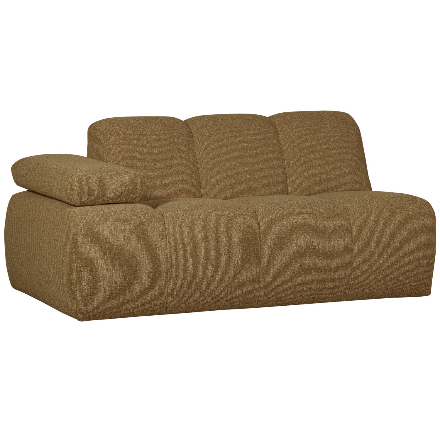 Sofa modułowa MOJO - element 1,5-osobowy lewostronny ciemny miodowy bouclé - Image 6