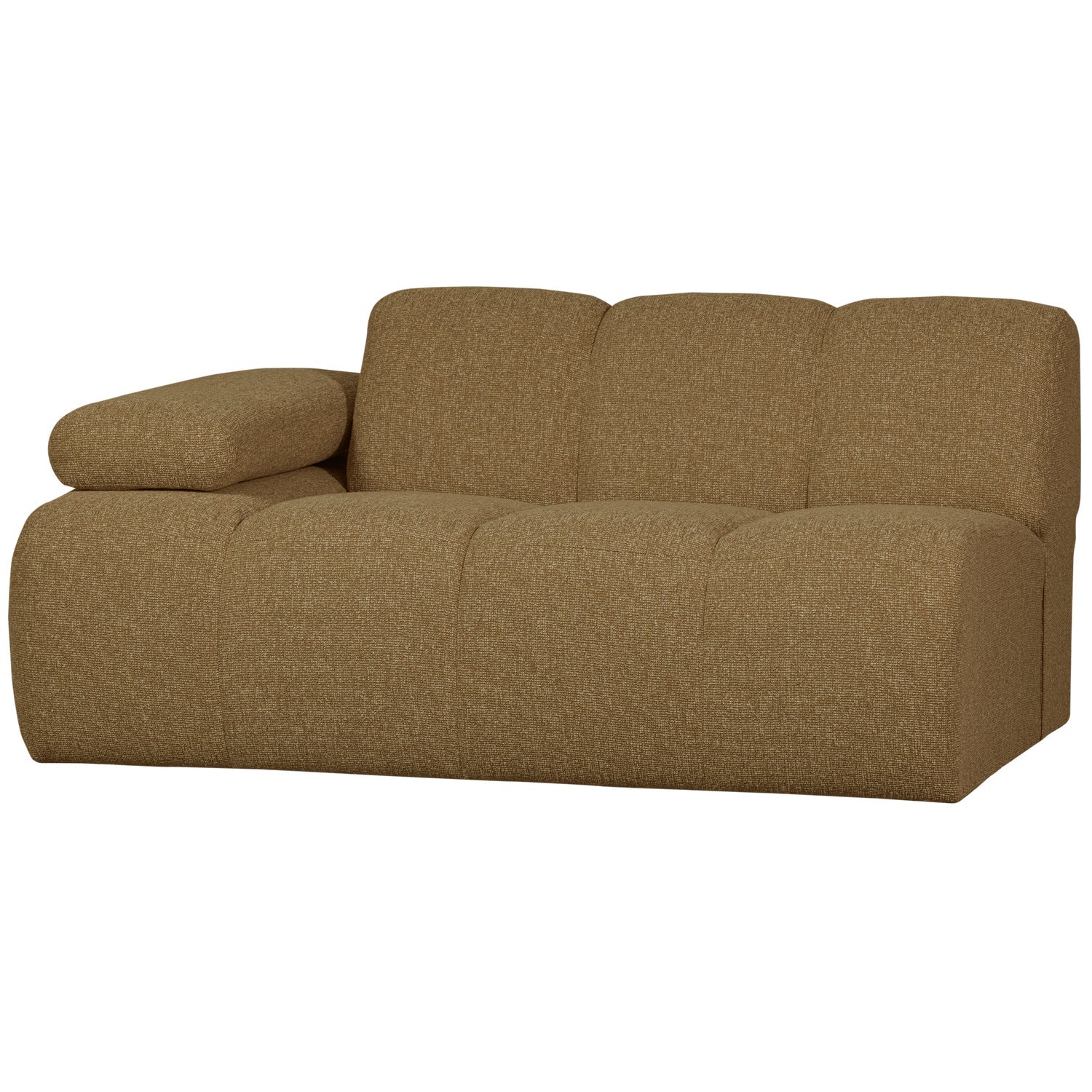Sofa modułowa MOJO - element 1,5-osobowy lewostronny ciemny miodowy bouclé - Image 7