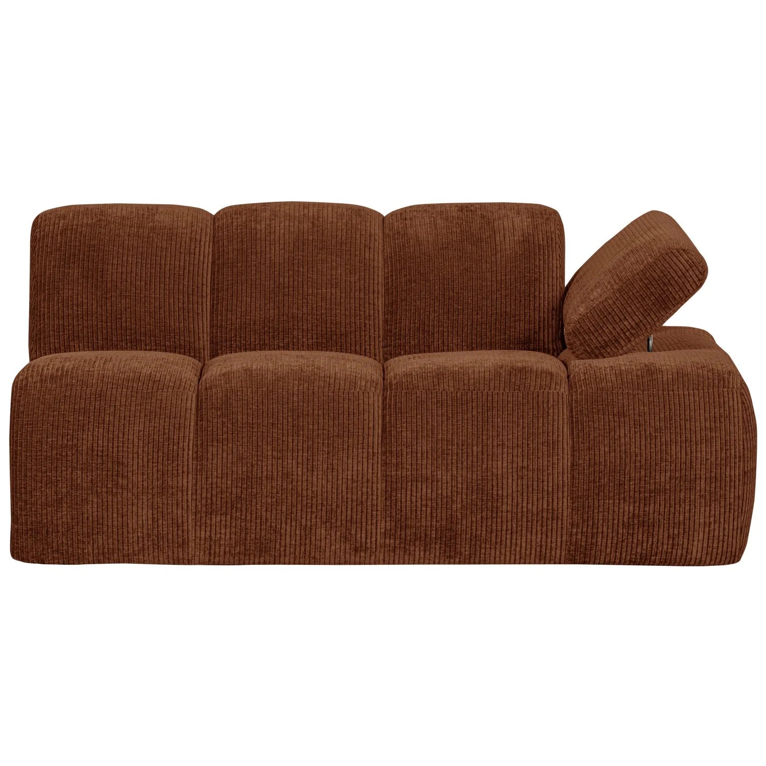 Sofa modułowa MOJO - element 1,5-osobowy prawostronny rdzawy brązowy sztruks - Image 5