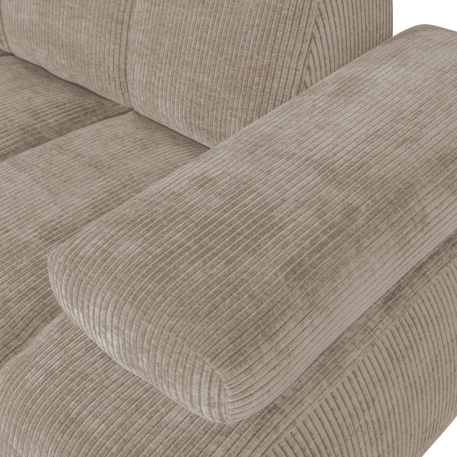 Sofa modułowa MOJO - element 1,5-osobowy prawostronny ciemny piaskowy sztruks - Image 2