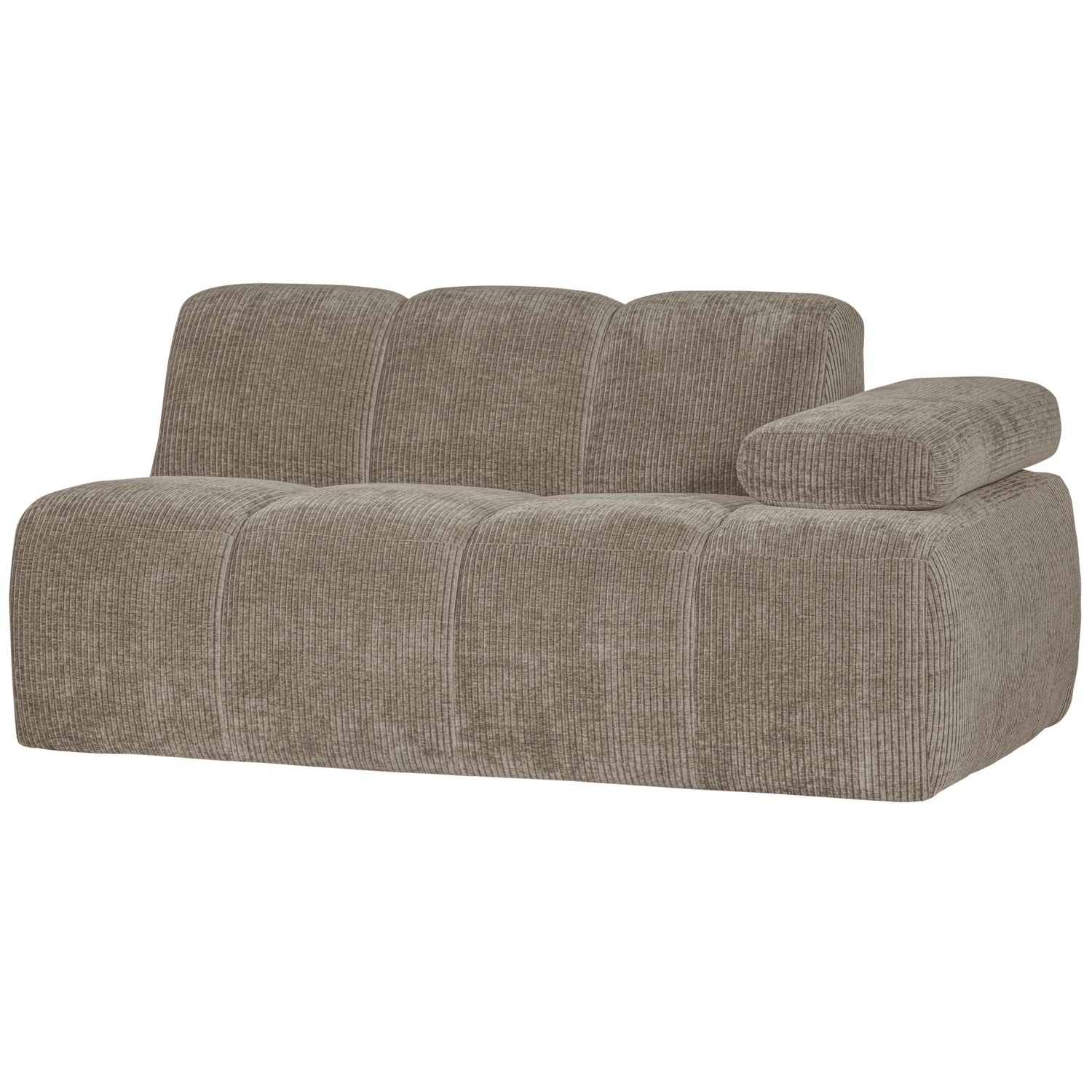 Sofa modułowa MOJO - element 1,5-osobowy prawostronny ciemny piaskowy sztruks - Image 5