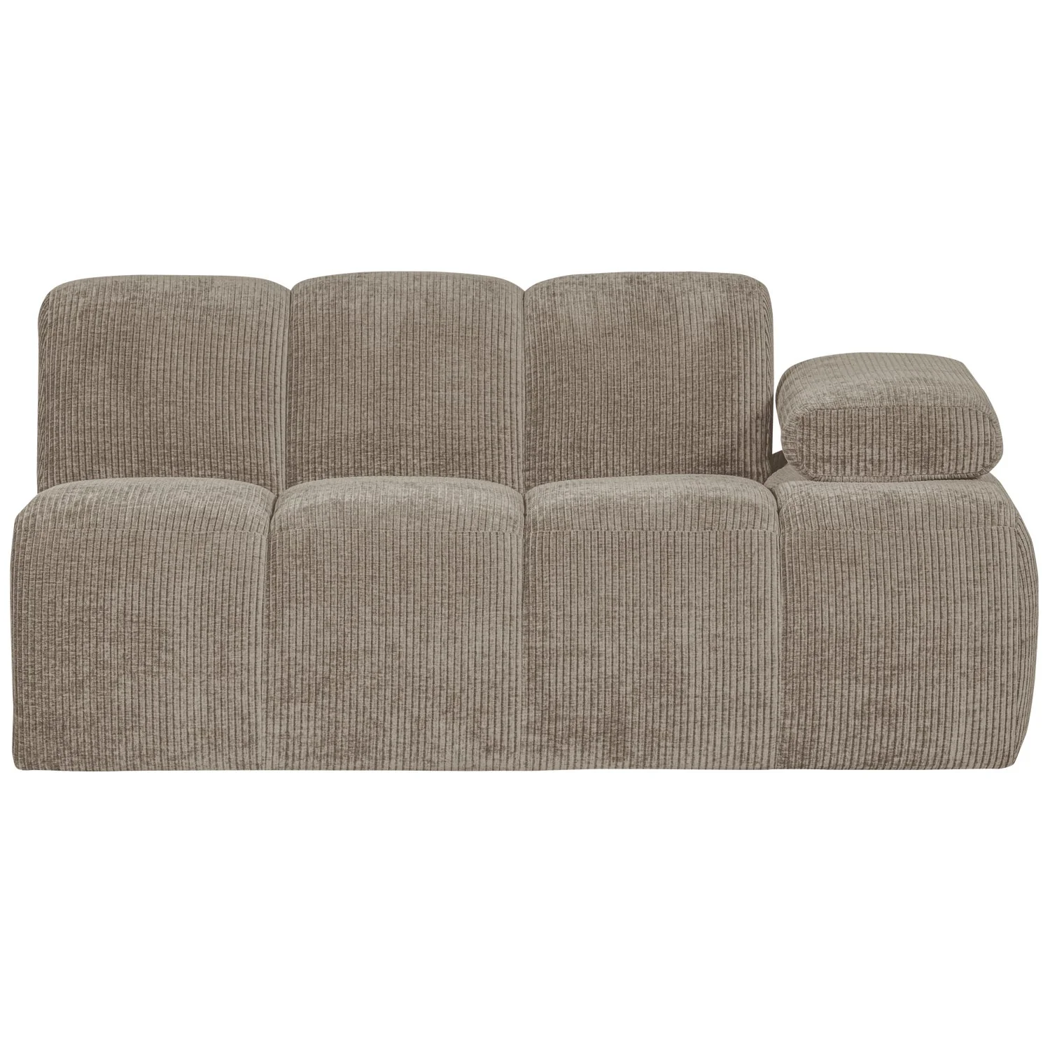 Sofa modułowa MOJO - element 1,5-osobowy prawostronny ciemny piaskowy sztruks - Image 7
