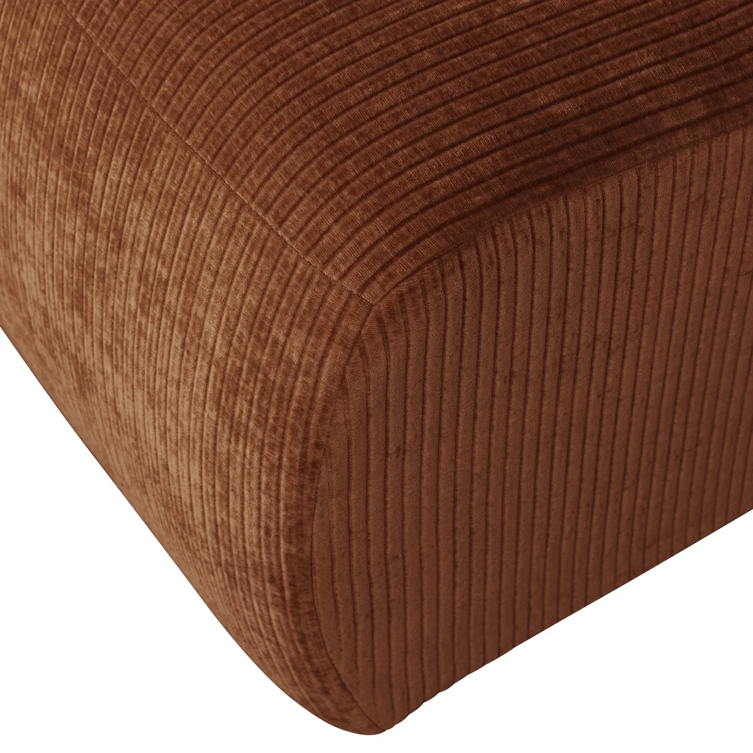 Sofa modułowa MOJO - element 1-osobowy rdzawy brązowy sztruks - Image 3