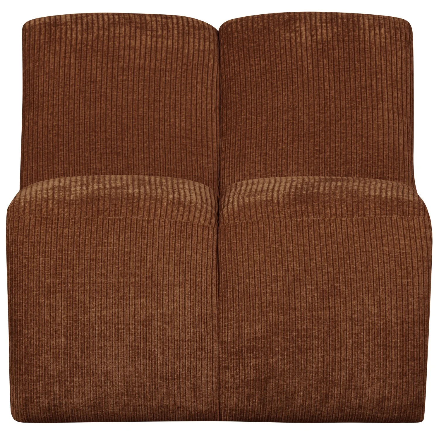 Sofa modułowa MOJO - element 1-osobowy rdzawy brązowy sztruks - Image 4