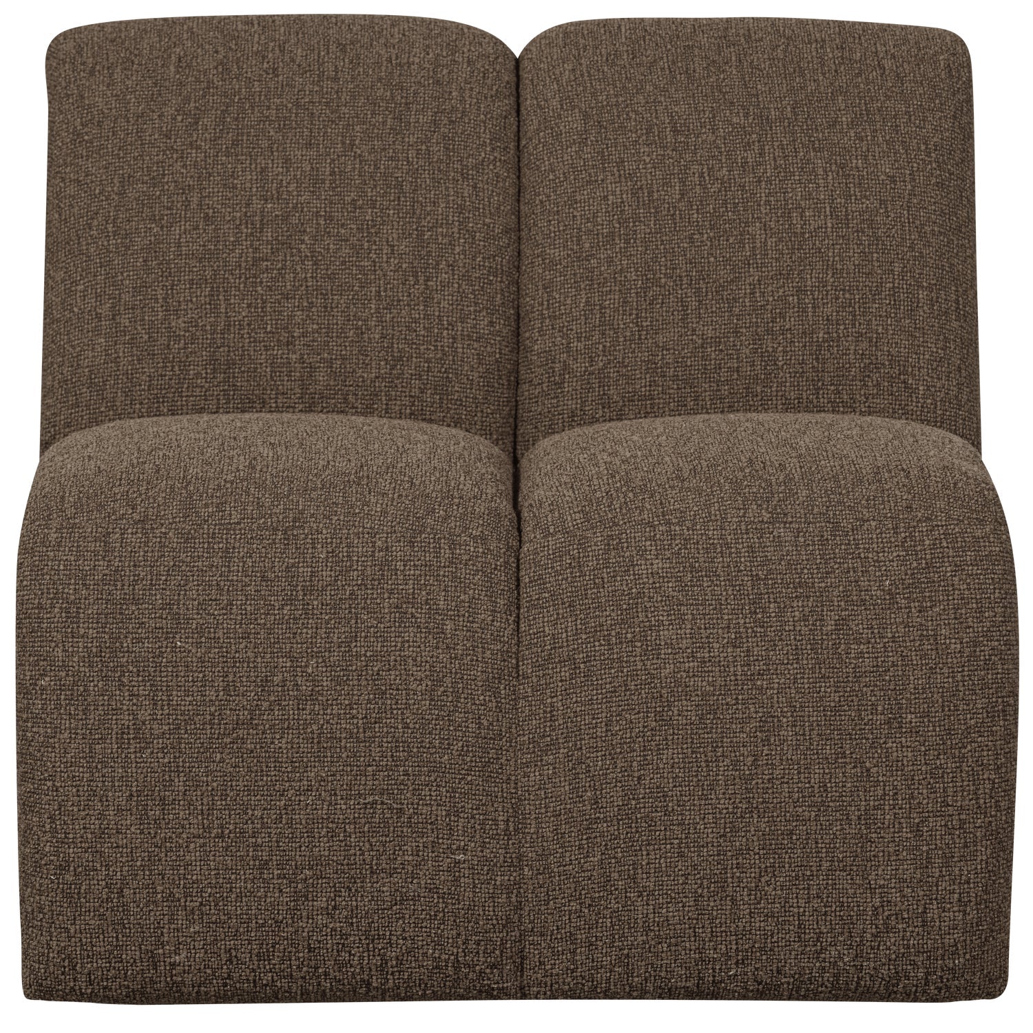 Sofa modułowa MOJO - element 1-osobowy ciemnobrązowy bouclé - Image 4