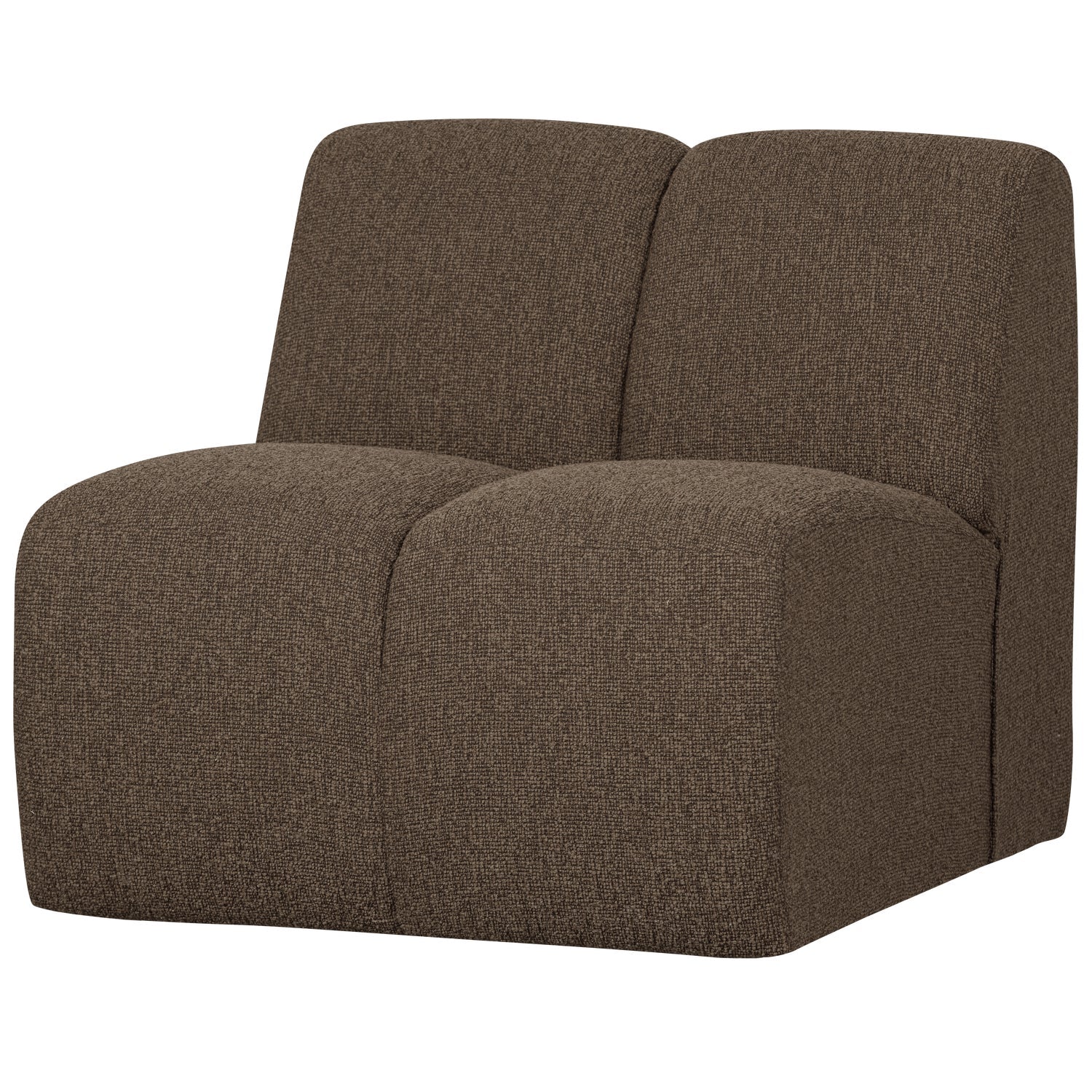 Sofa modułowa MOJO - element 1-osobowy ciemnobrązowy bouclé - Image 5
