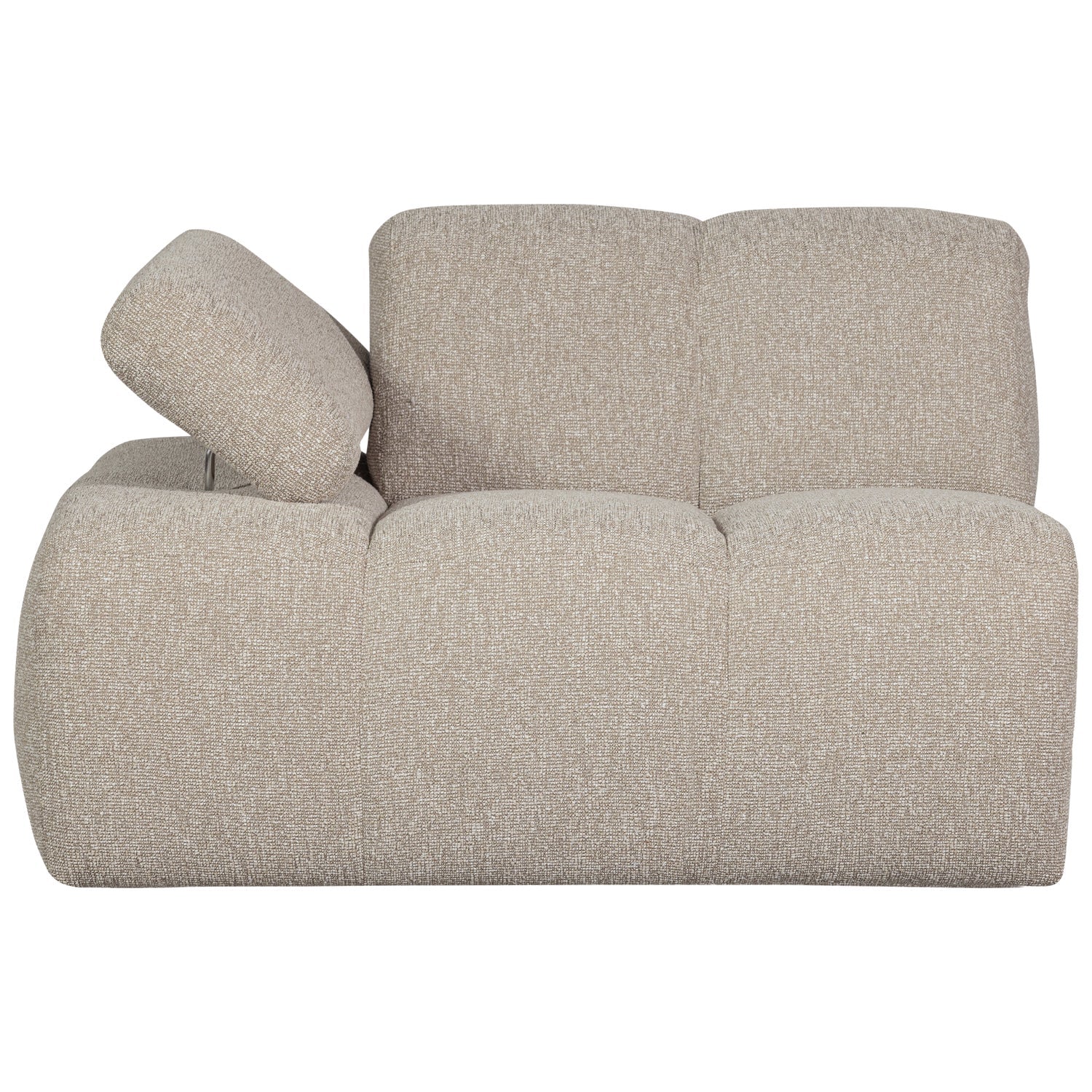 Sofa modułowa MOJO - element lewostronny beżowy melanż bouclé - Image 4