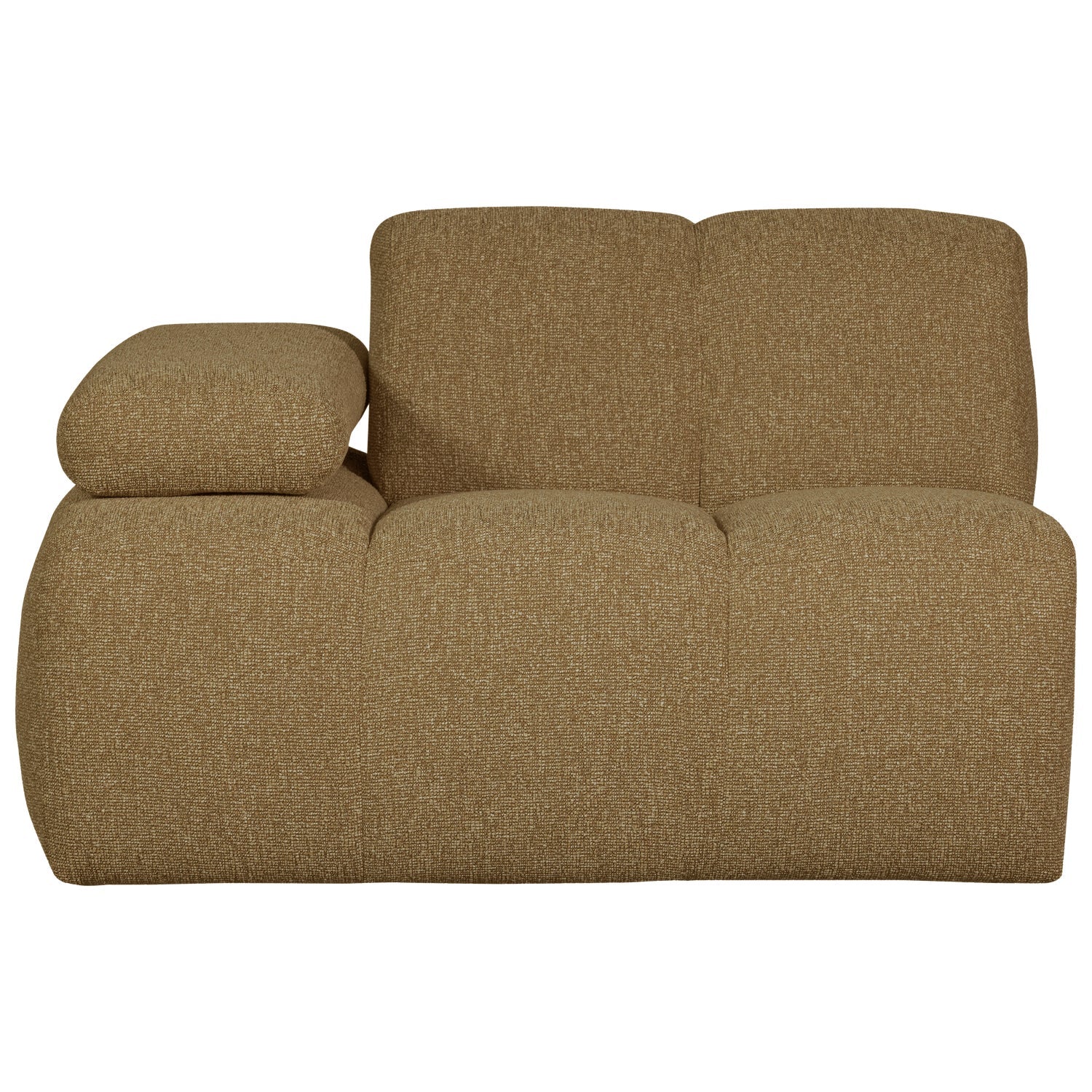 Sofa modułowa MOJO - element lewostronny ciemny miodowy bouclé - Image 4