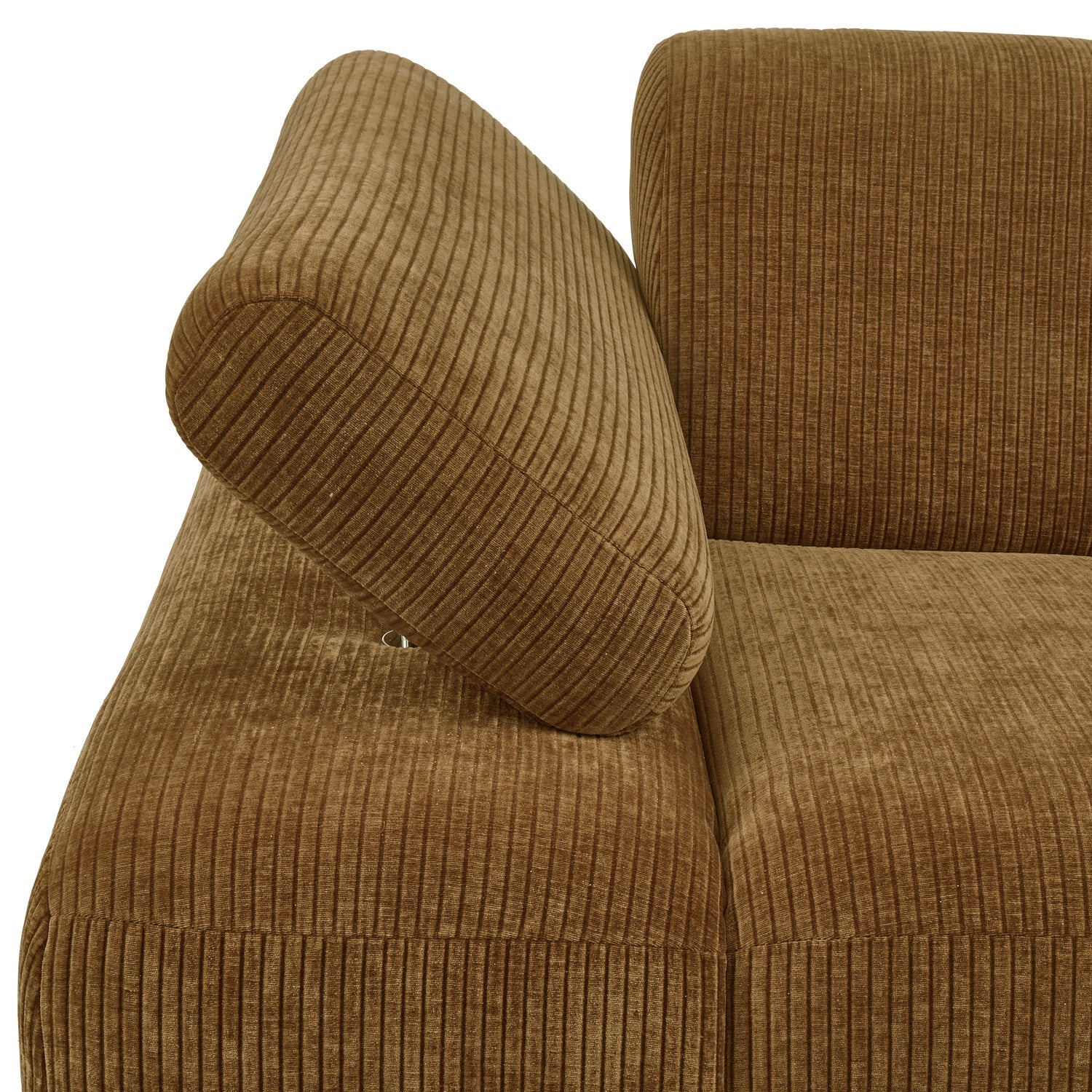 Sofa modułowa MOJO - element lewostronny ciemny miodowy sztruks - Image 3