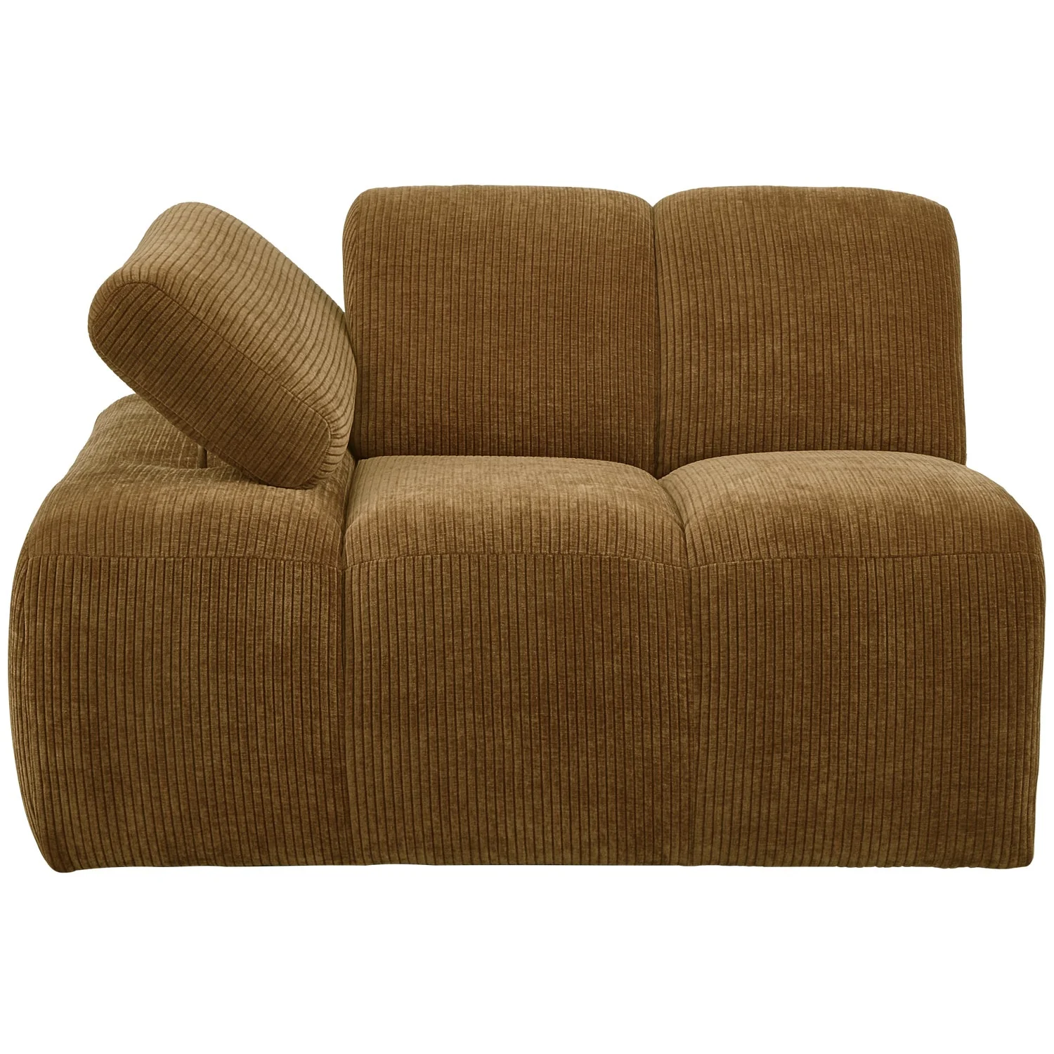 Sofa modułowa MOJO - element lewostronny ciemny miodowy sztruks - Image 5