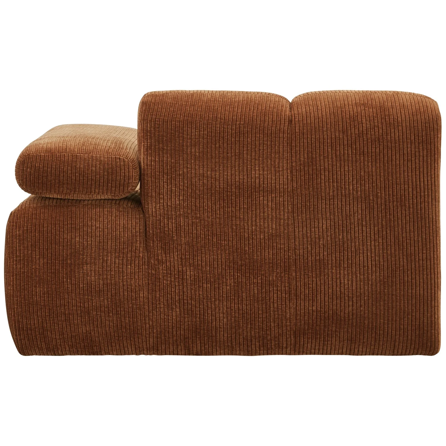 Sofa modułowa MOJO - element prawostronny rdzawy brązowy sztruks - Image 10