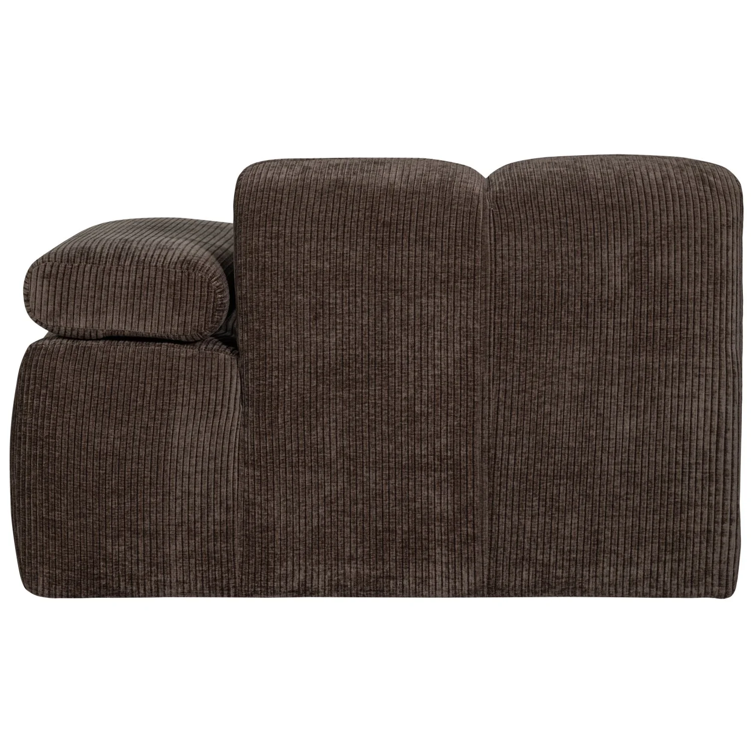 Sofa modułowa MOJO - element prawostronny ciemnobrązowy sztruks - Image 7