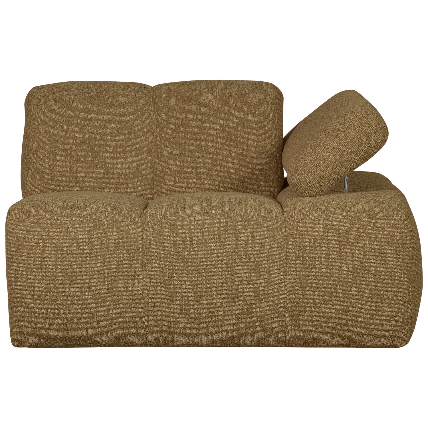 Sofa modułowa MOJO - element prawostronny ciemny miodowy bouclé - Image 4