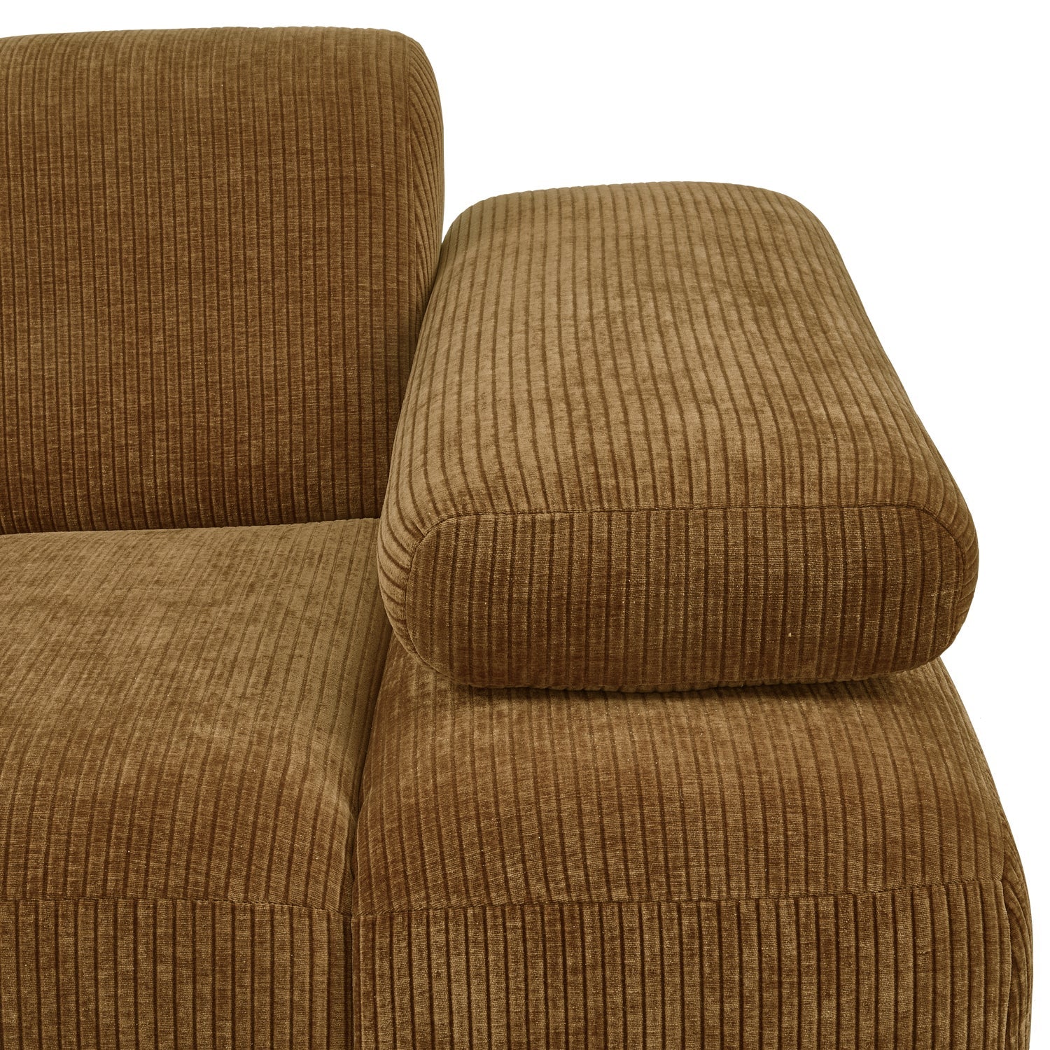 Sofa modułowa MOJO - element prawostronny ciemny miodowy sztruks - Image 2