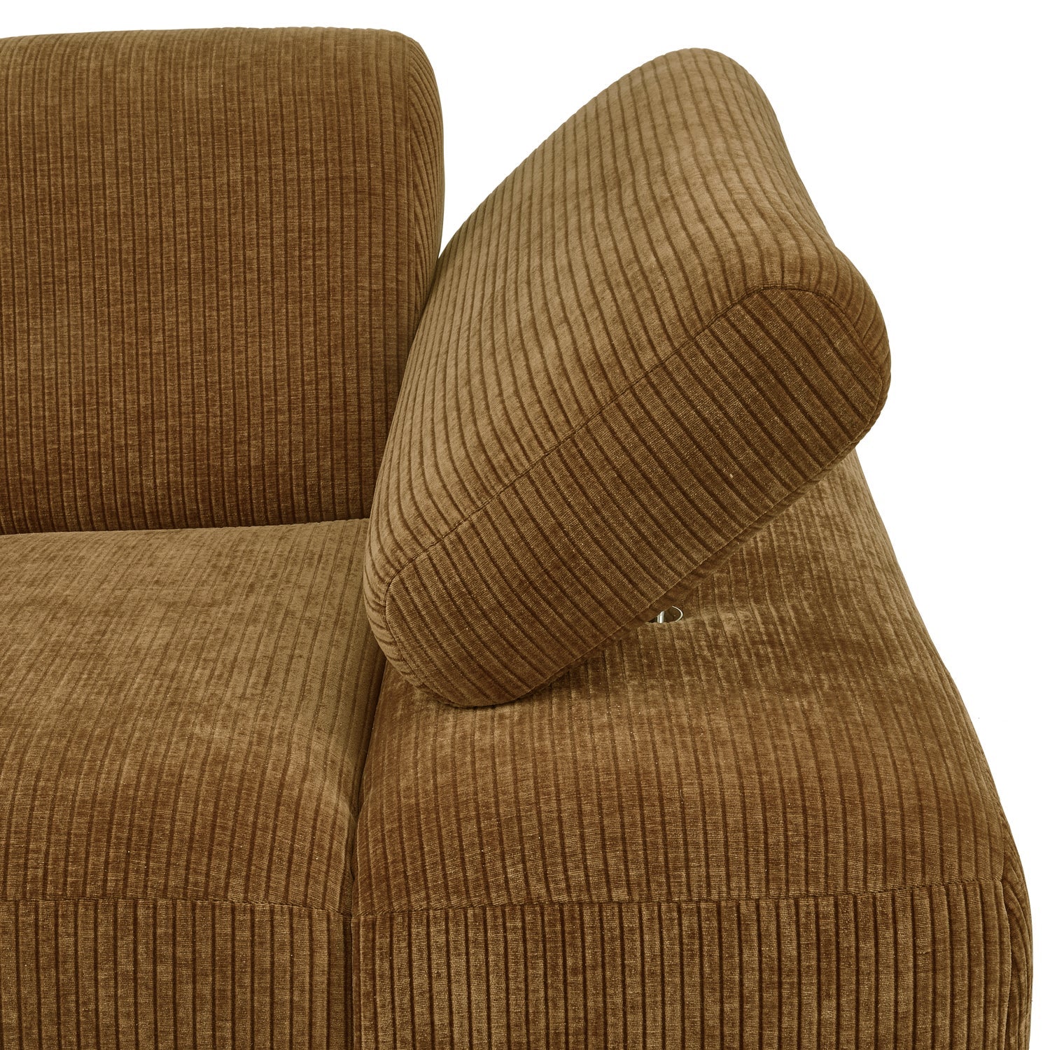 Sofa modułowa MOJO - element prawostronny ciemny miodowy sztruks - Image 3