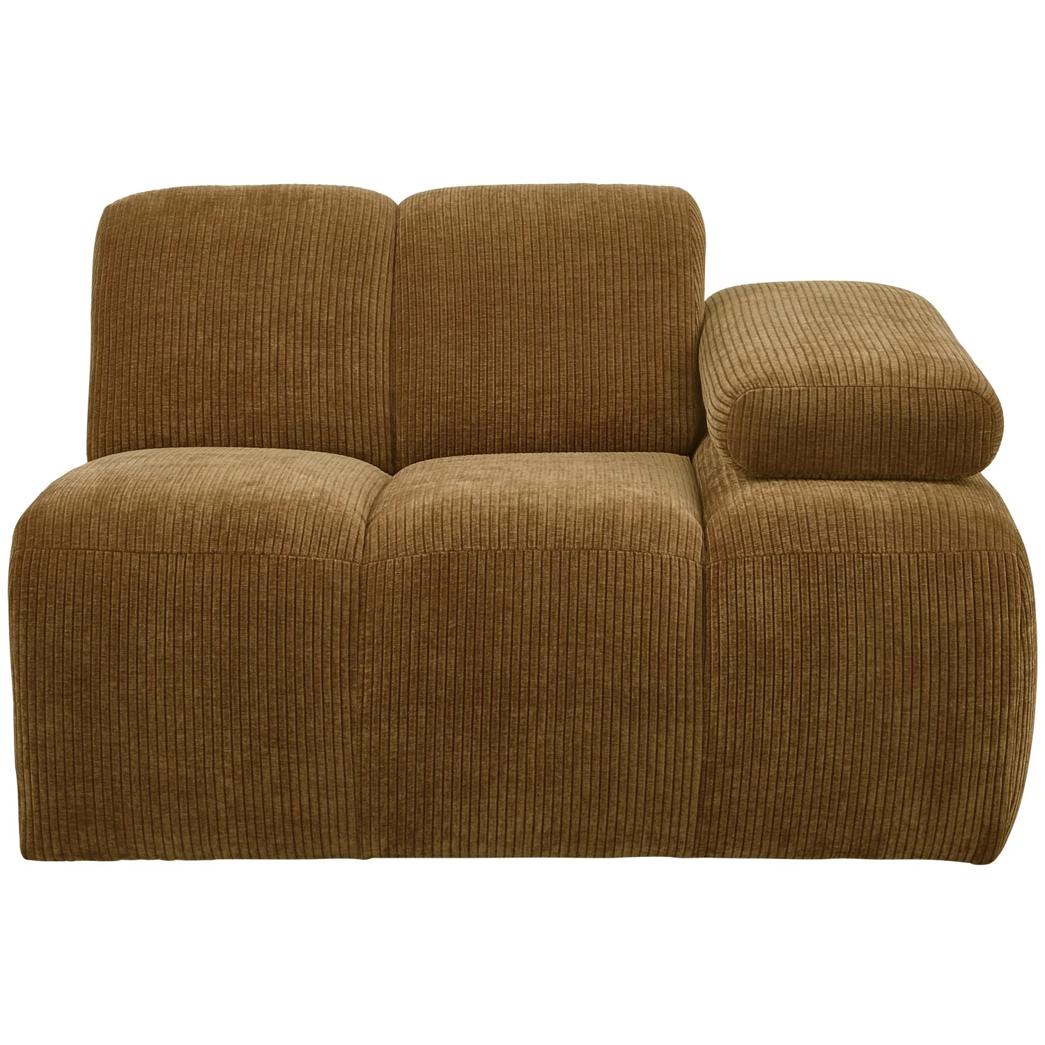 Sofa modułowa MOJO - element prawostronny ciemny miodowy sztruks - Image 4