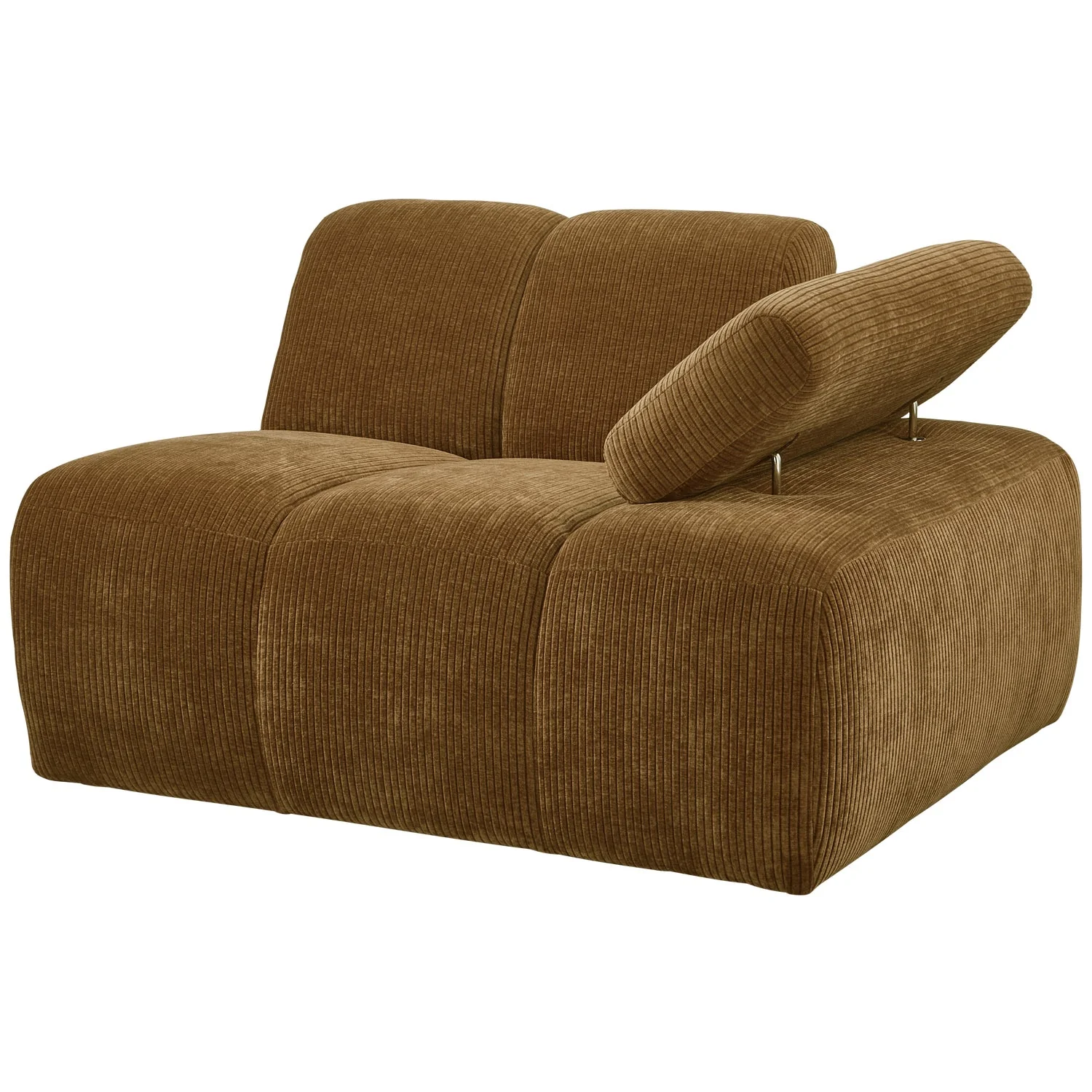 Sofa modułowa MOJO - element prawostronny ciemny miodowy sztruks - Image 6