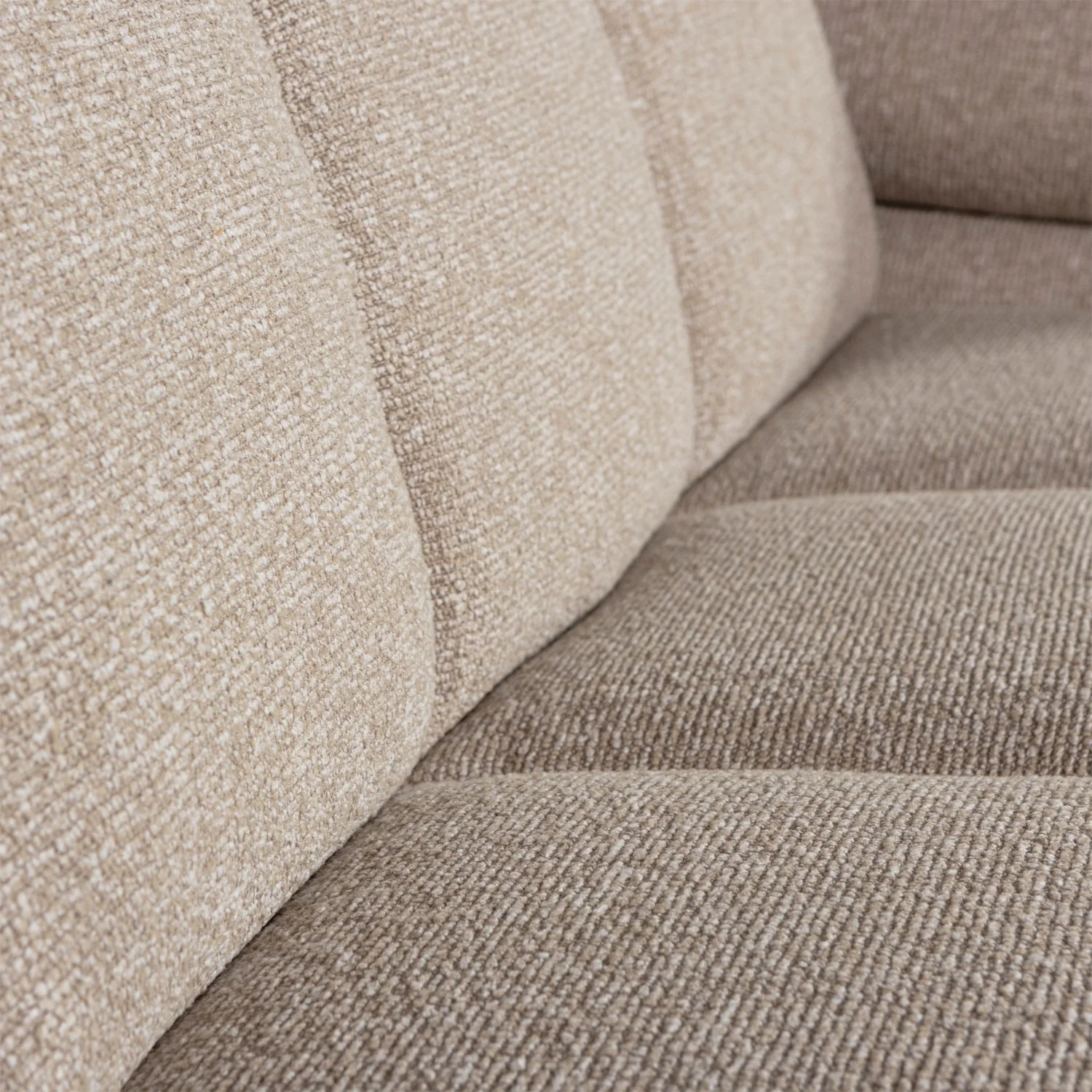 Sofa modułowa MOJO - element 2-osobowy prawostronny beżowy melanż bouclé - Image 2