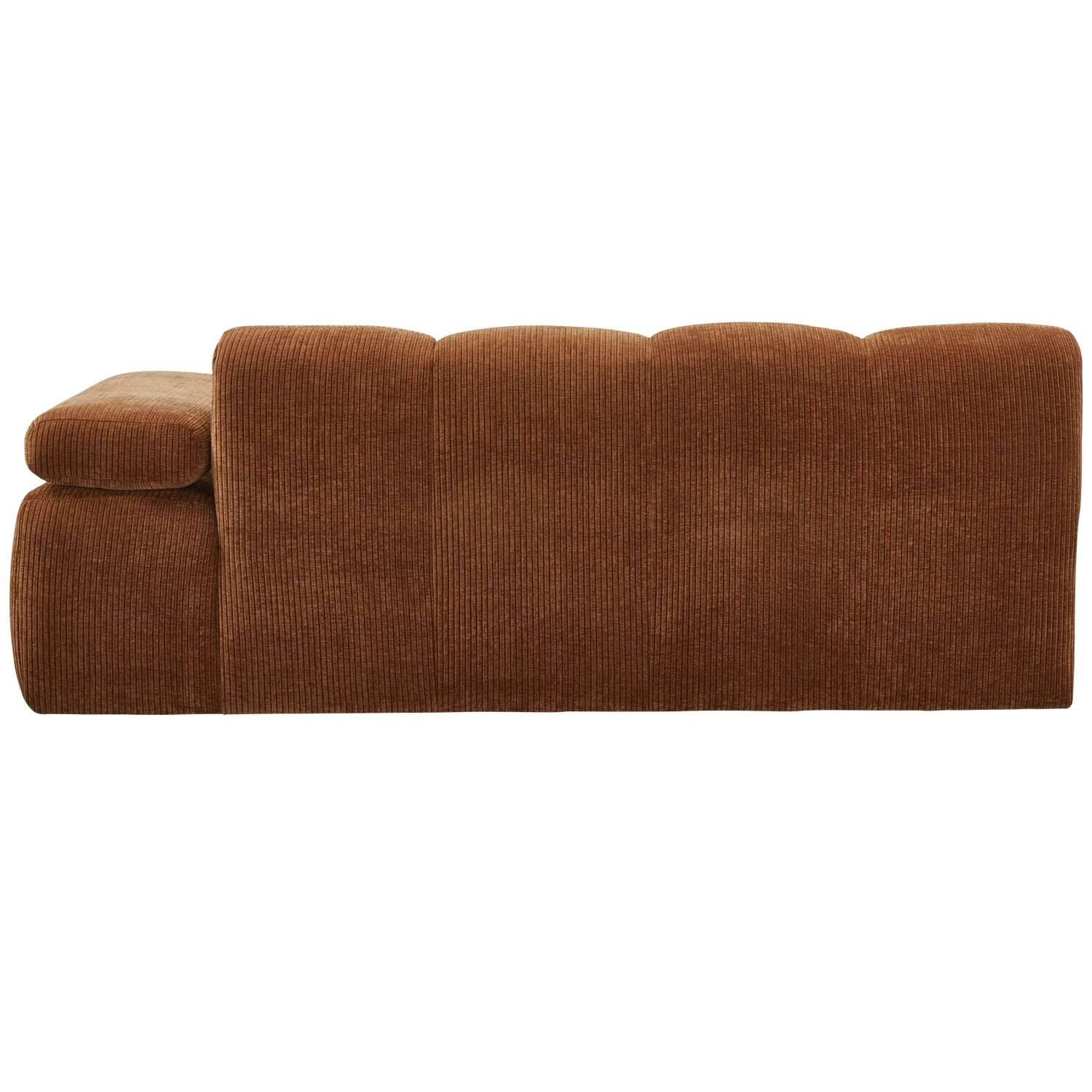 Sofa modułowa MOJO - element 2-osobowy prawostronny rdzawy brązowy sztruks - Image 8