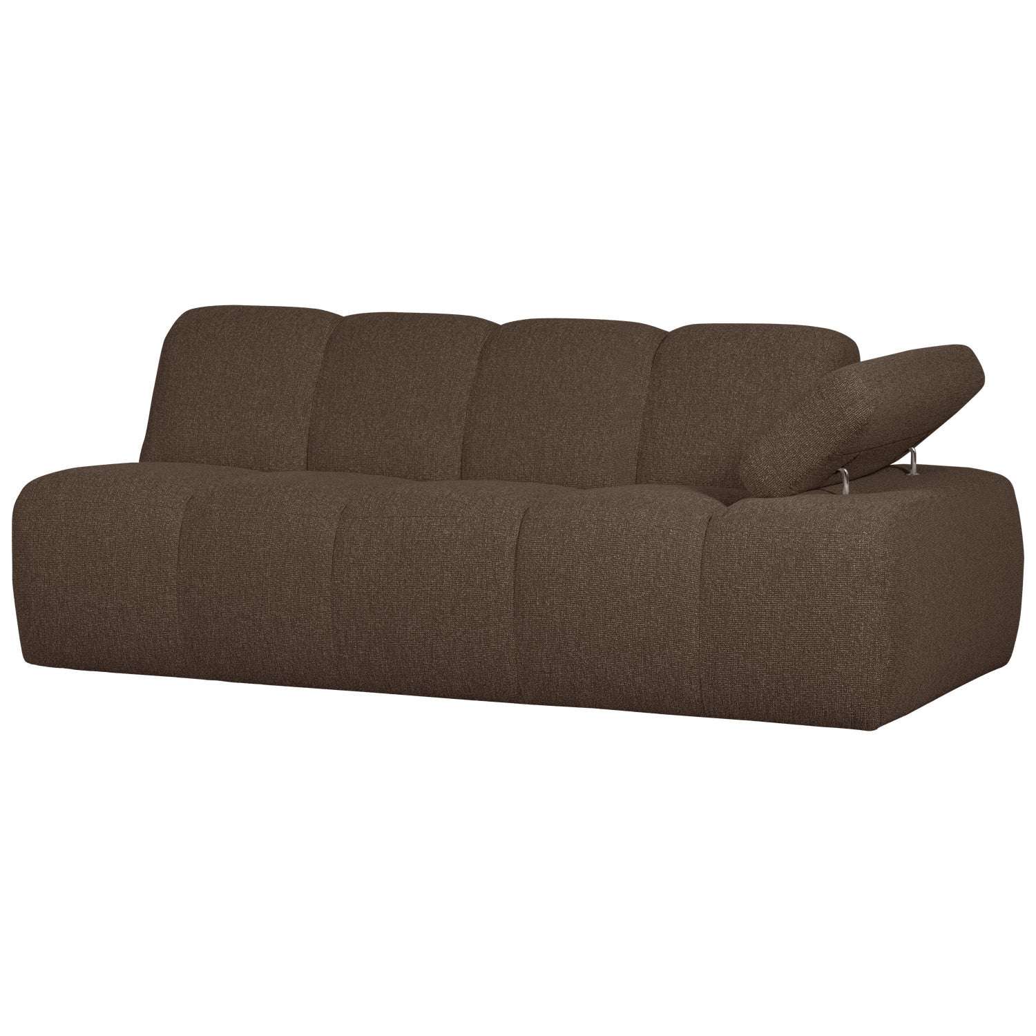 Sofa modułowa MOJO - element 2-osobowy prawostronny ciemnobrązowy bouclé - Image 5