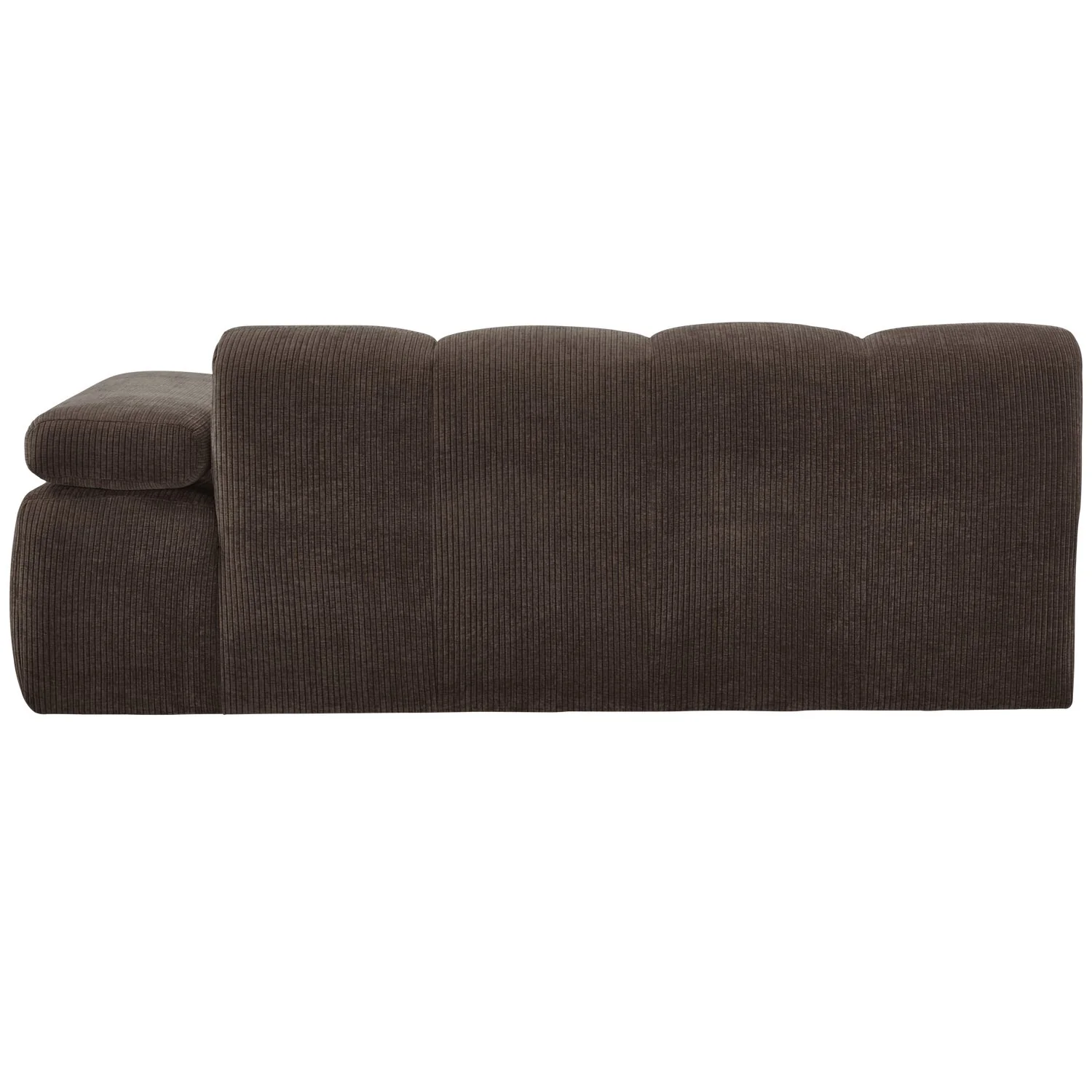 Sofa modułowa MOJO - element 2-osobowy prawostronny ciemnobrązowy sztruks - Image 8