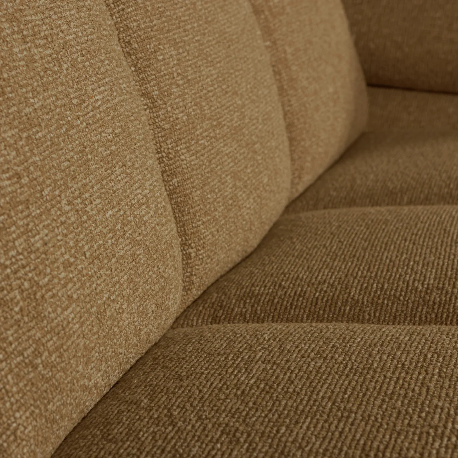 Sofa modułowa MOJO - element 2-osobowy prawostronny ciemny miodowy bouclé - Image 2
