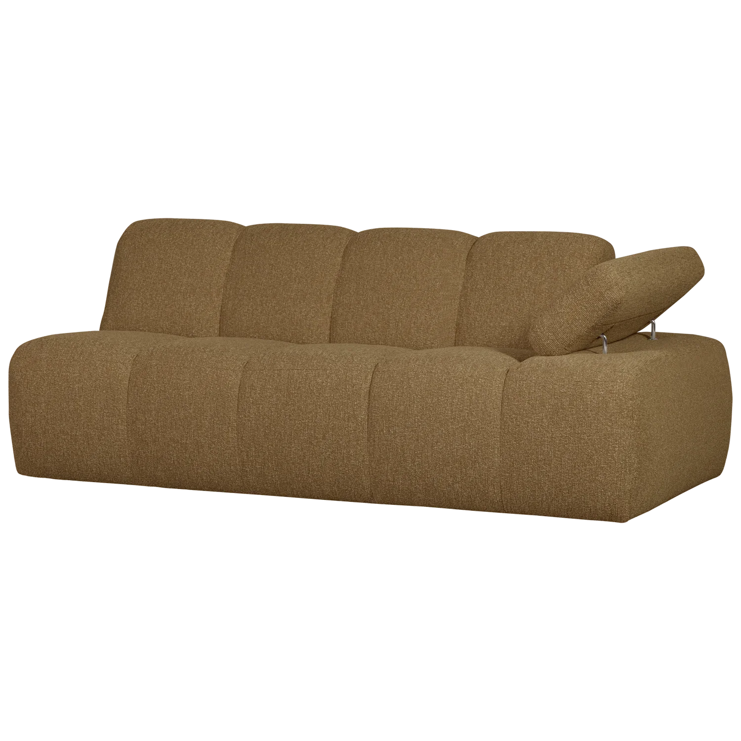 Sofa modułowa MOJO - element 2-osobowy prawostronny ciemny miodowy bouclé - Image 6