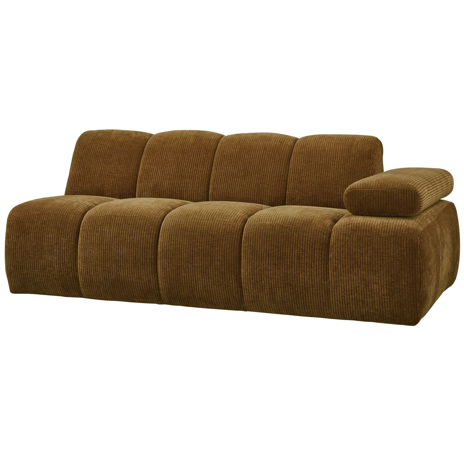 Sofa modułowa MOJO - element 2-osobowy ciemny miodowy sztruks - Image 7