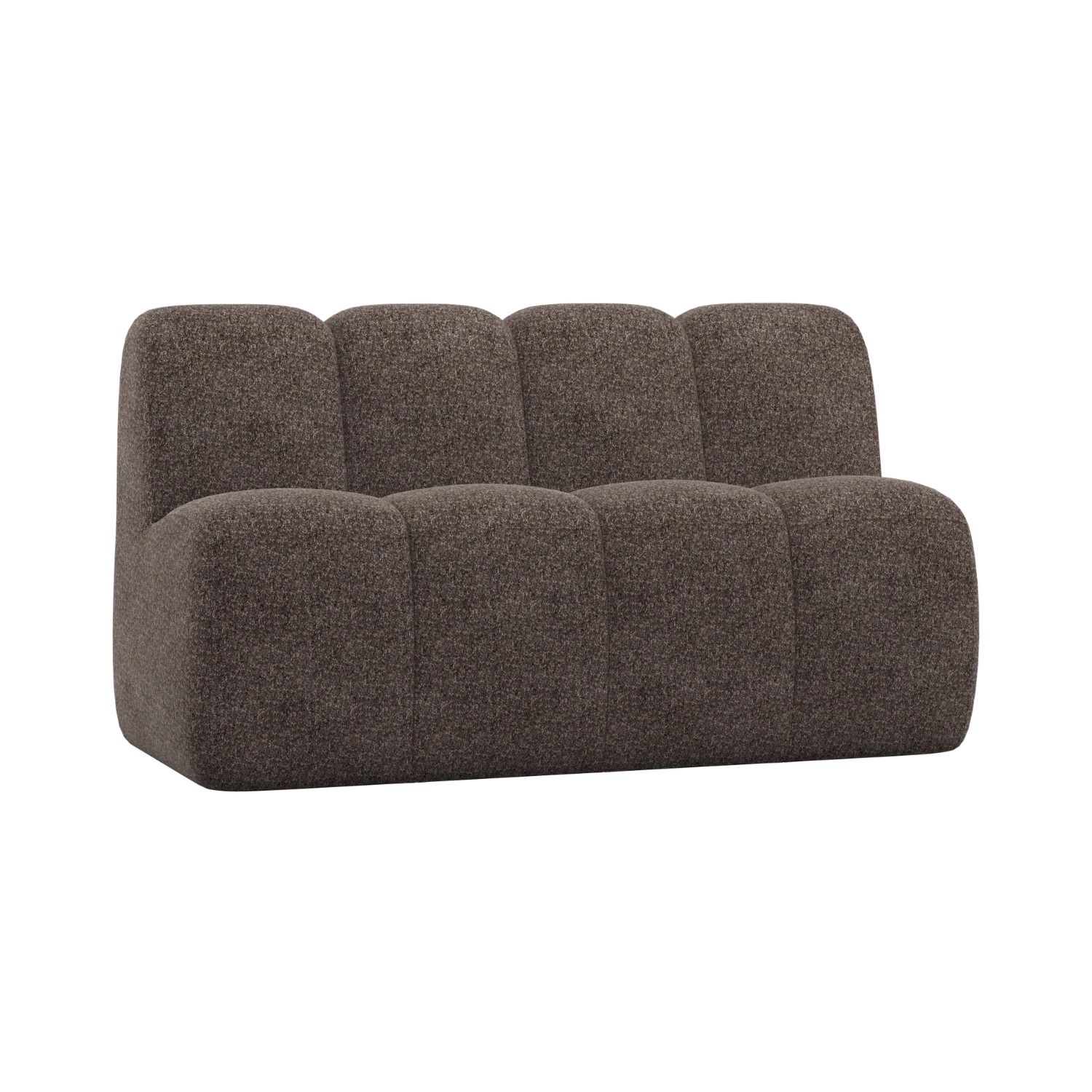 Sofa modułowa MOJO BENCH - element 3-osobowy brązowy baranek