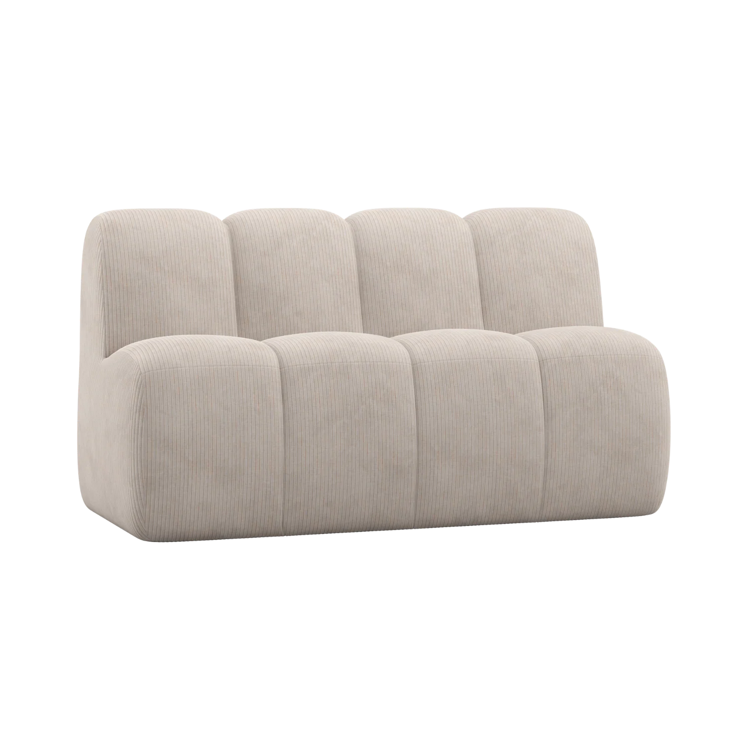 Sofa modułowa MOJO BENCH - element 3-osobowy ecru sztruks