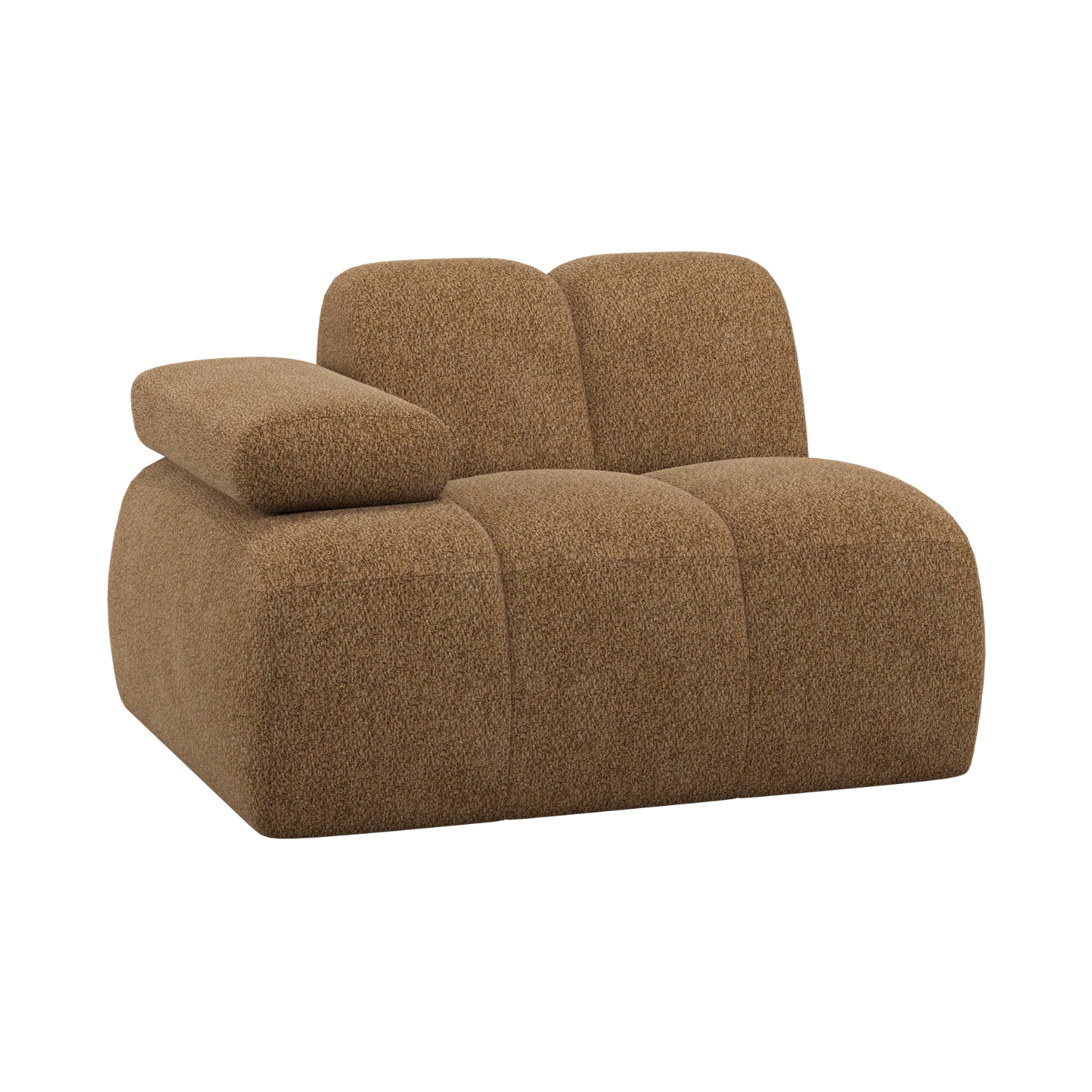 Sofa modułowa MOJO - element lewostronny miodowy baranek