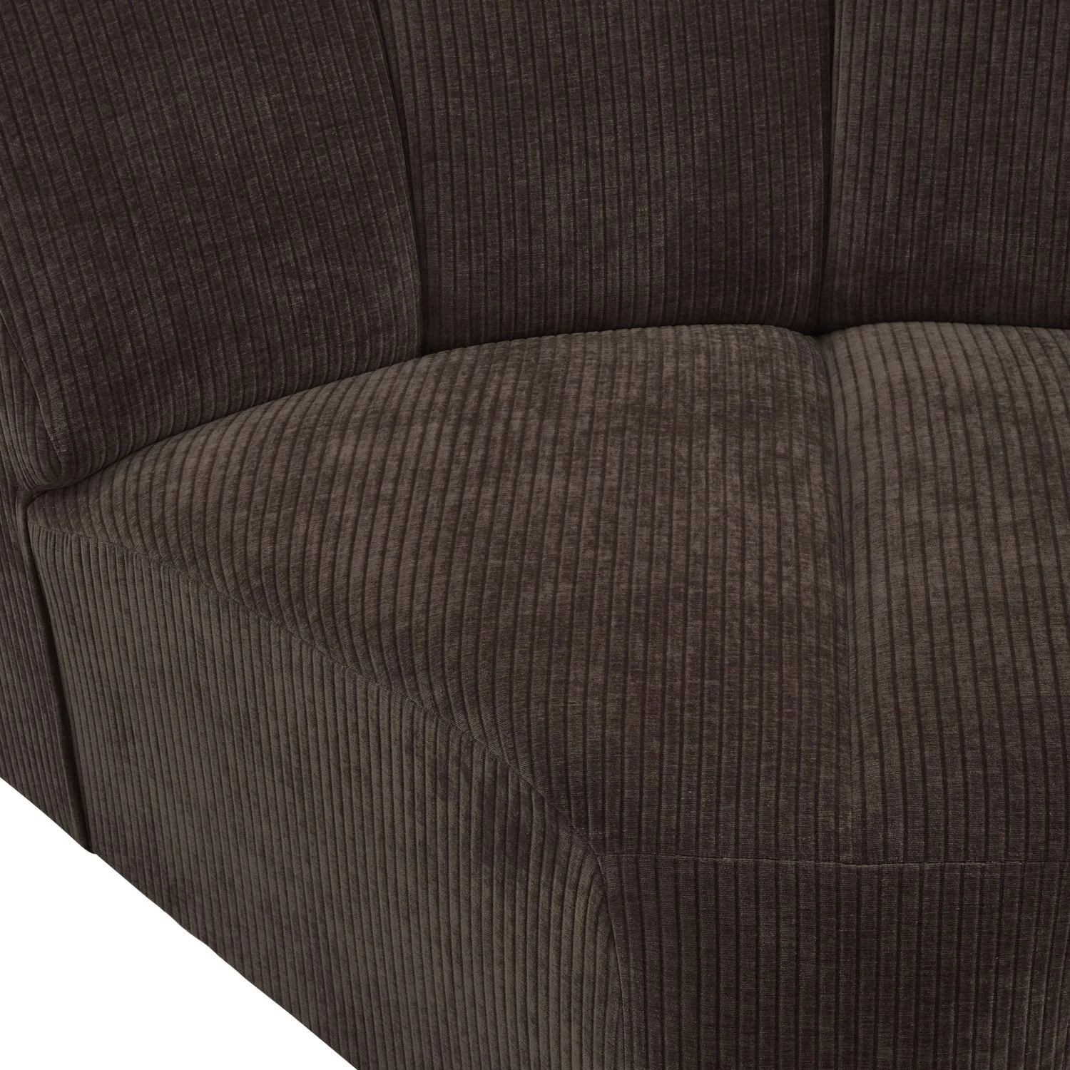 Sofa modułowa MOJO - element narożny ciemnobrązowy sztruks - Image 2