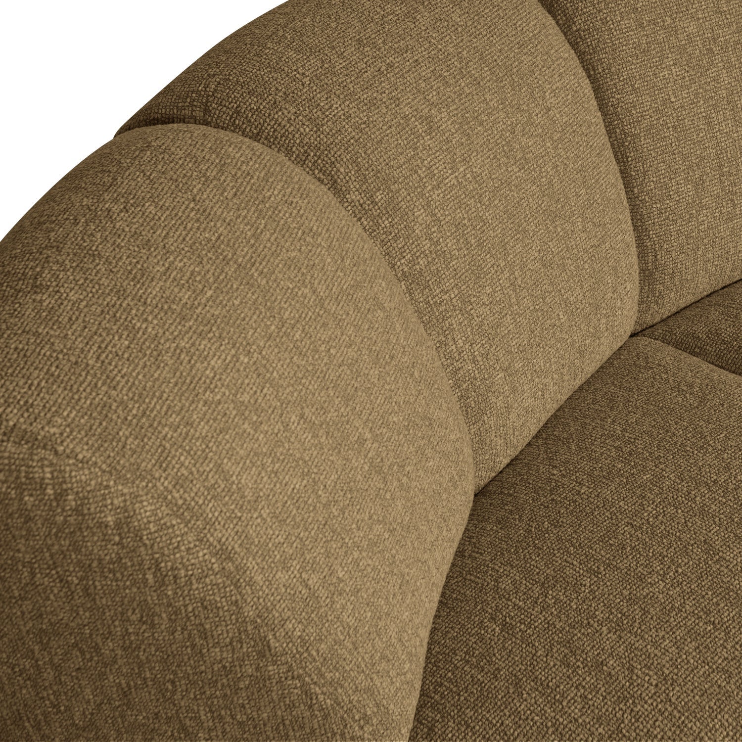Sofa modułowa MOJO - element narożny ciemny miodowy bouclé - Image 2