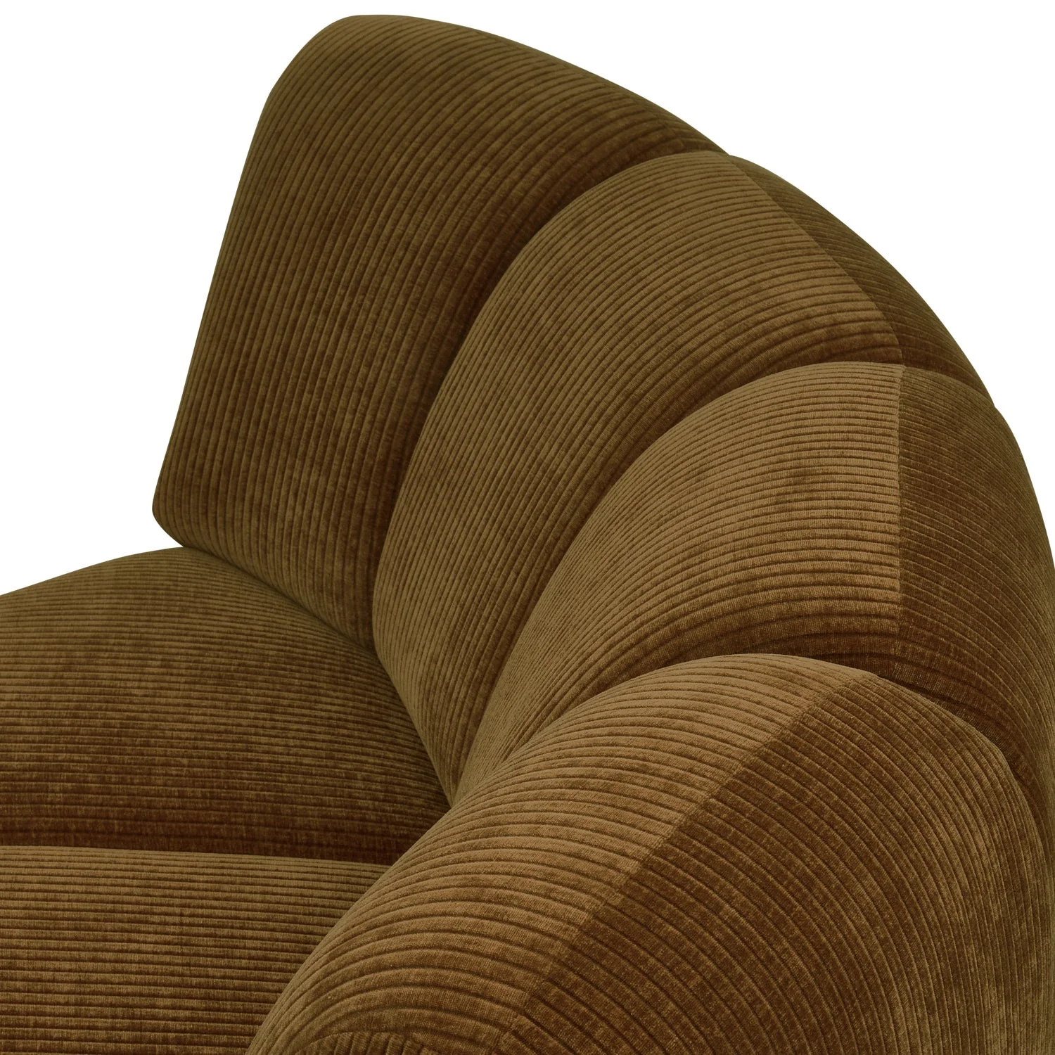Sofa modułowa MOJO - element narożny ciemny miodowy sztruks - Image 3