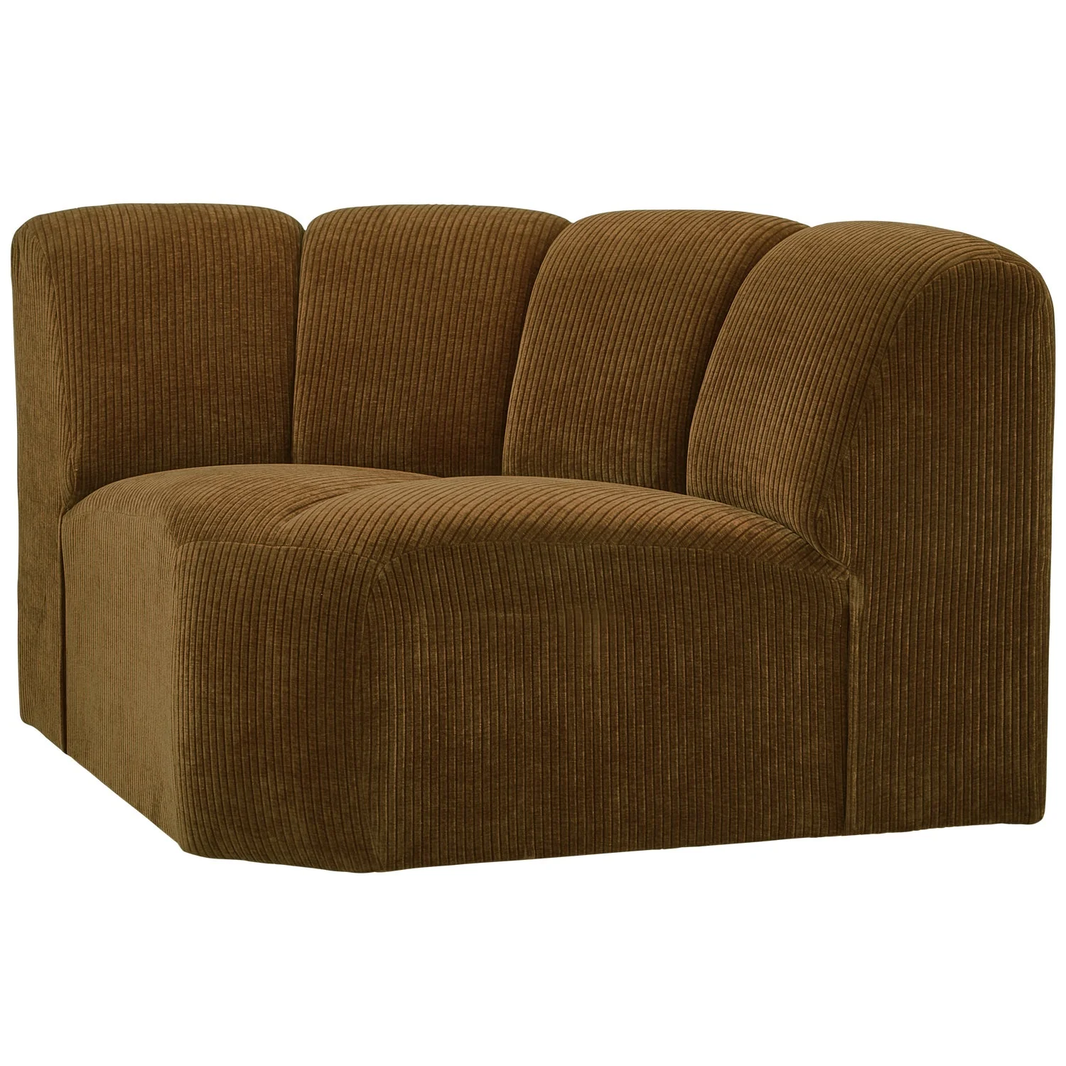 Sofa modułowa MOJO - element narożny ciemny miodowy sztruks - Image 4