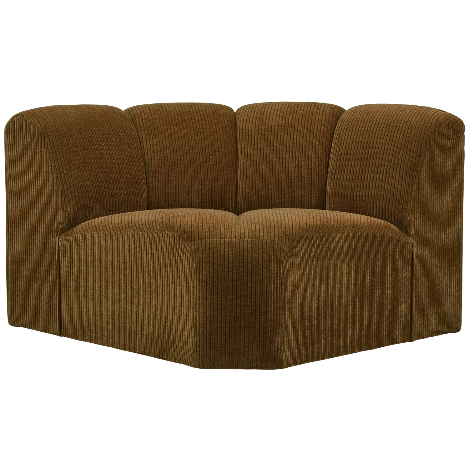 Sofa modułowa MOJO - element narożny ciemny miodowy sztruks - Image 7