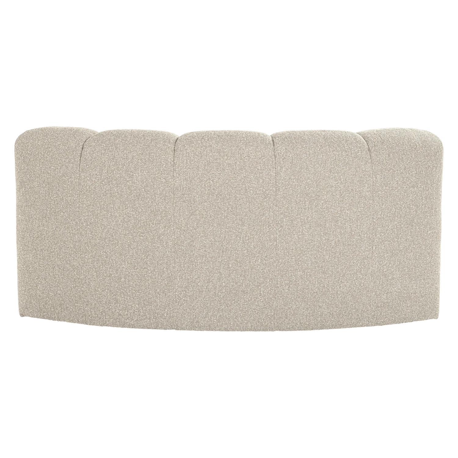 Sofa modułowa MOJO BENCH - element narożny półokrągły beżowy bouclé - Image 3