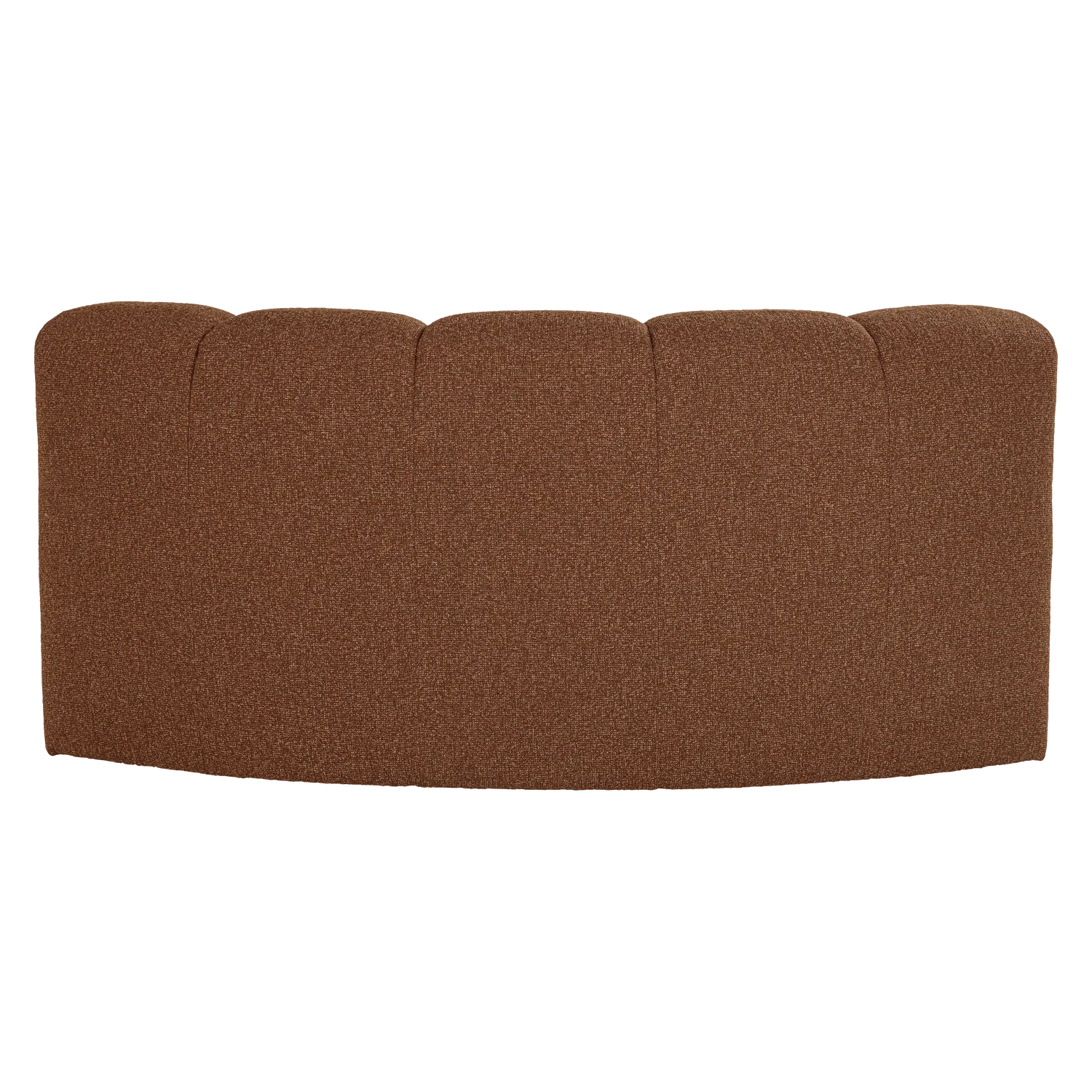 Sofa modułowa MOJO BENCH - element narożny półokrągły ceglany brązowy bouclé - Image 5